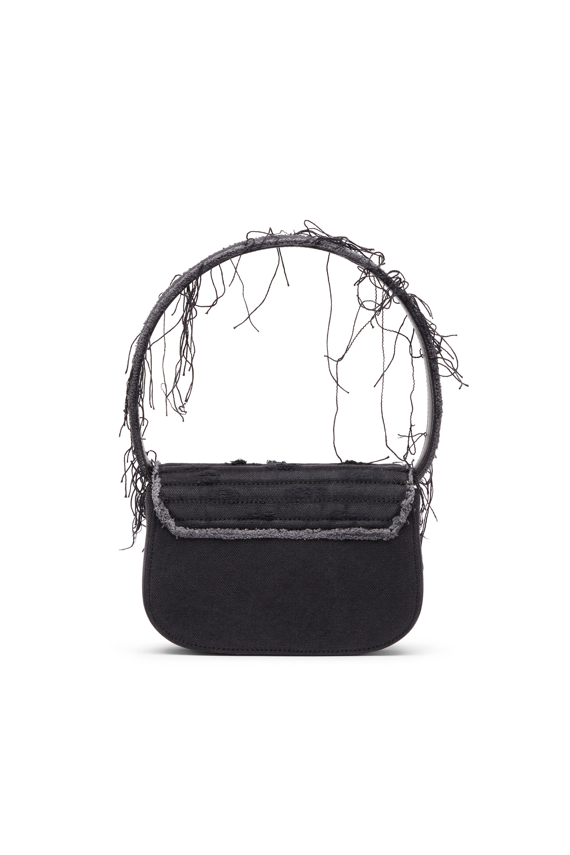 Diesel - 1DR, Female's 1DR-Iconic shoulder bag in canvas and leather in ブラック - 3