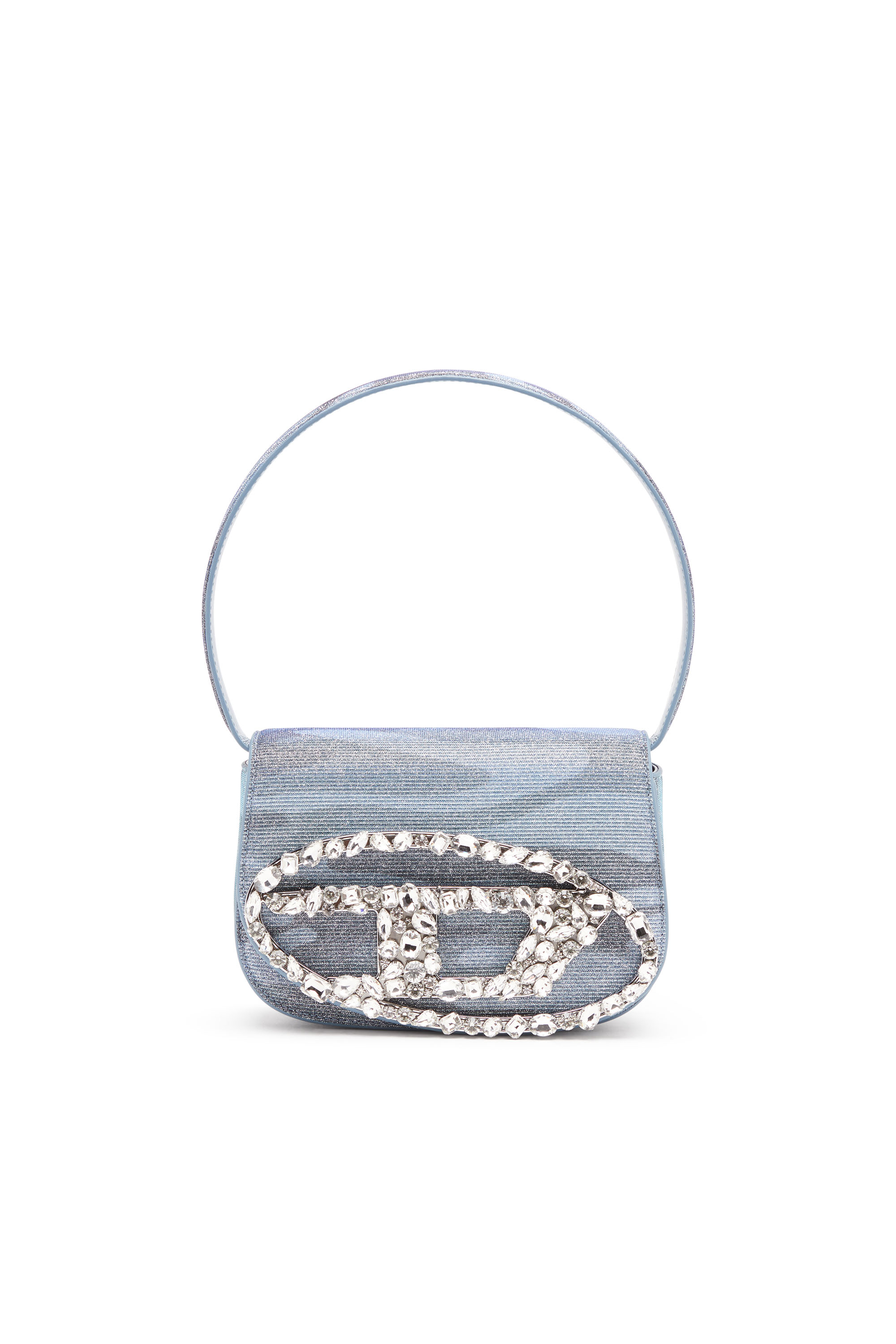 Diesel - 1DR, Female's 1DR-Iconic shoulder bag in camo lurex in ブルー - 7