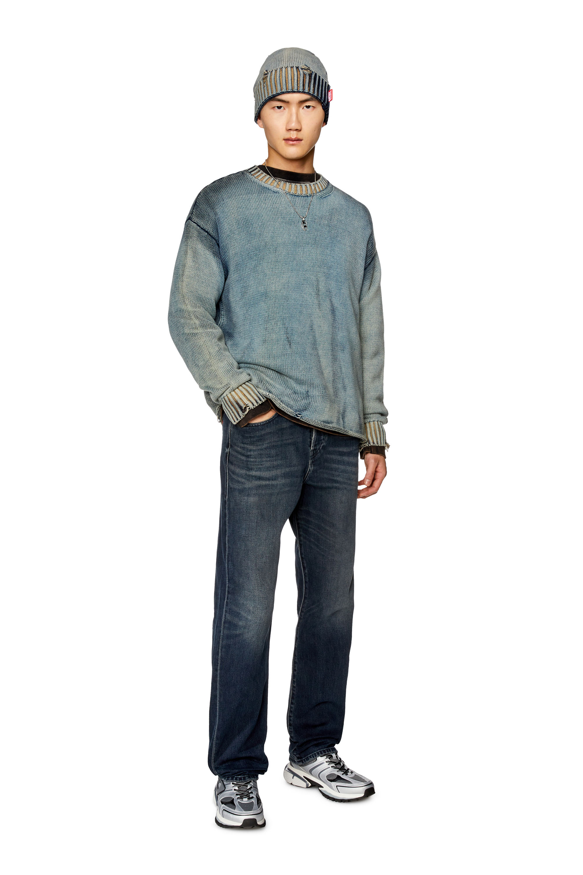 Diesel - Straight Jeans 2020 D-Viker 09G40, ダークブルー - Image 4
