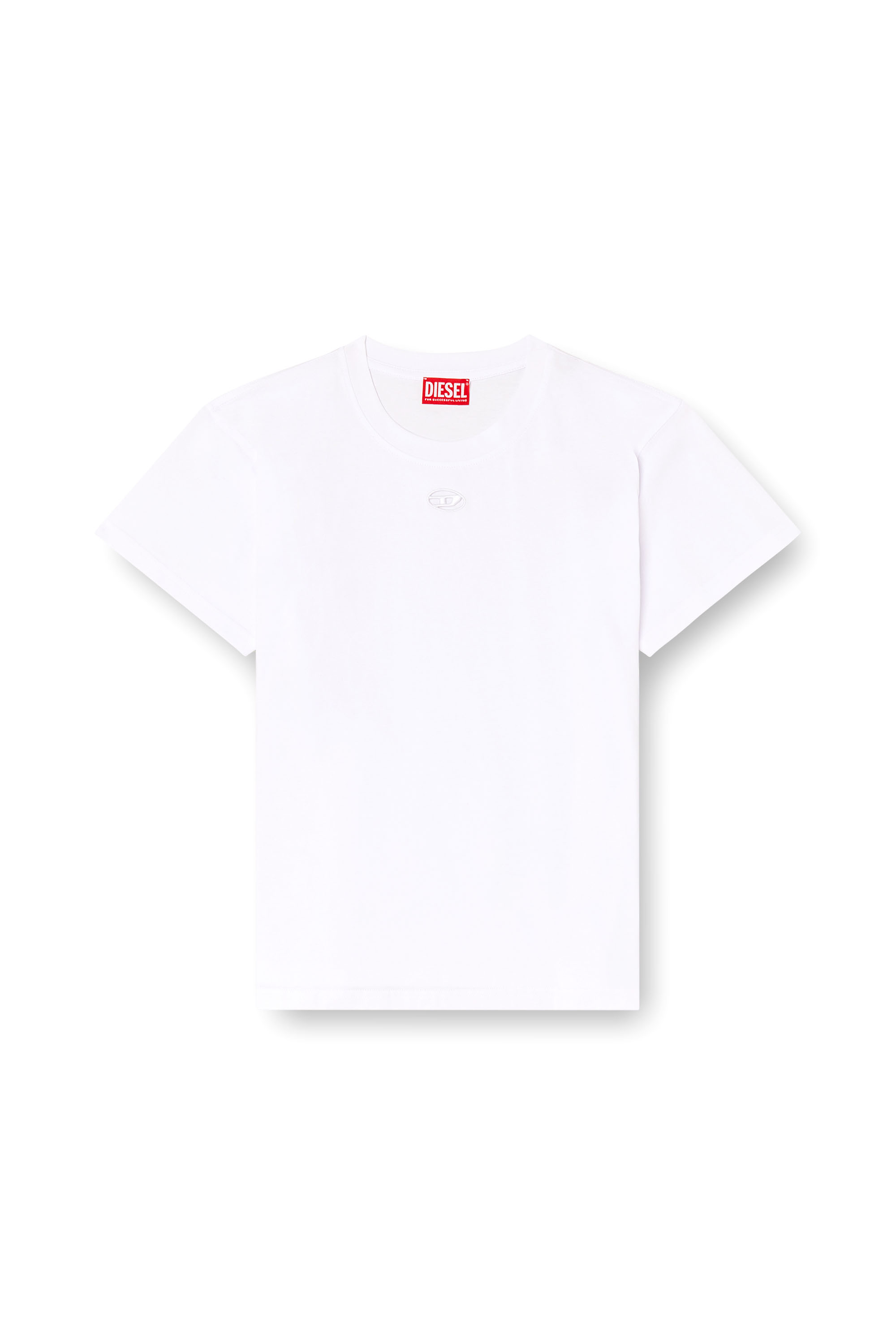 Diesel - T-MAREY, Female's T-shirt with small Oval D in ホワイト - 3