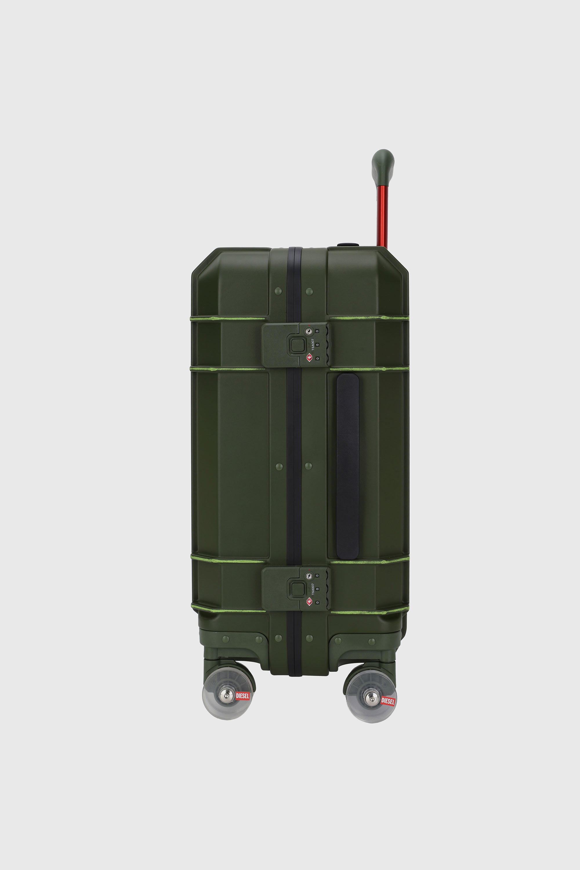 Diesel - DIESEL PC STRONG IMAGE TROLLEY- DSL003, Unisex's Rugged suitcase size S in ミリタリーグリーン - 3