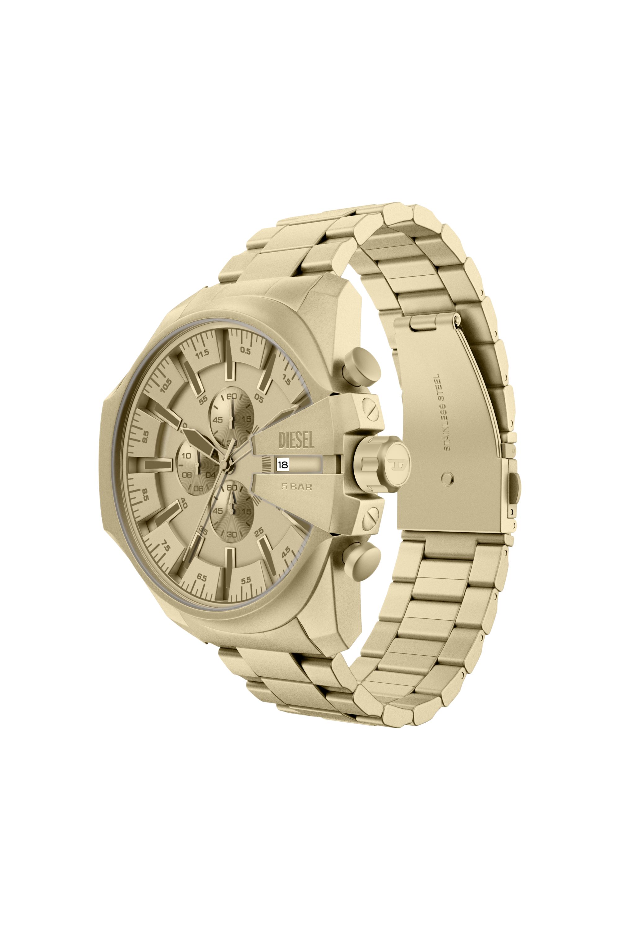 Diesel - DZ4716 WATCH, Male's Mega Chief Slim gold-tone stainless steel watch in ゴールド - 5