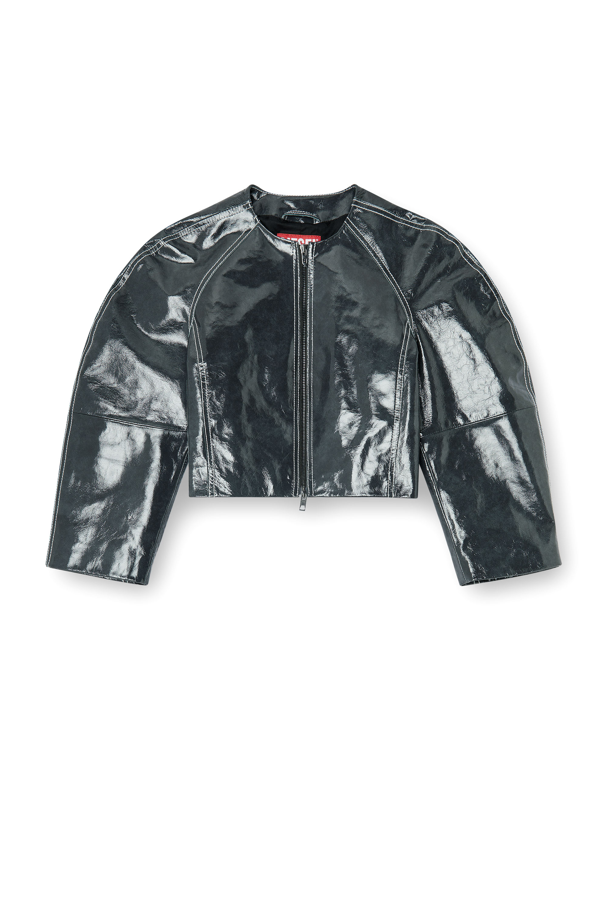 Diesel - L-ANDON, Female's レザージャケット in ダークグレー - 2