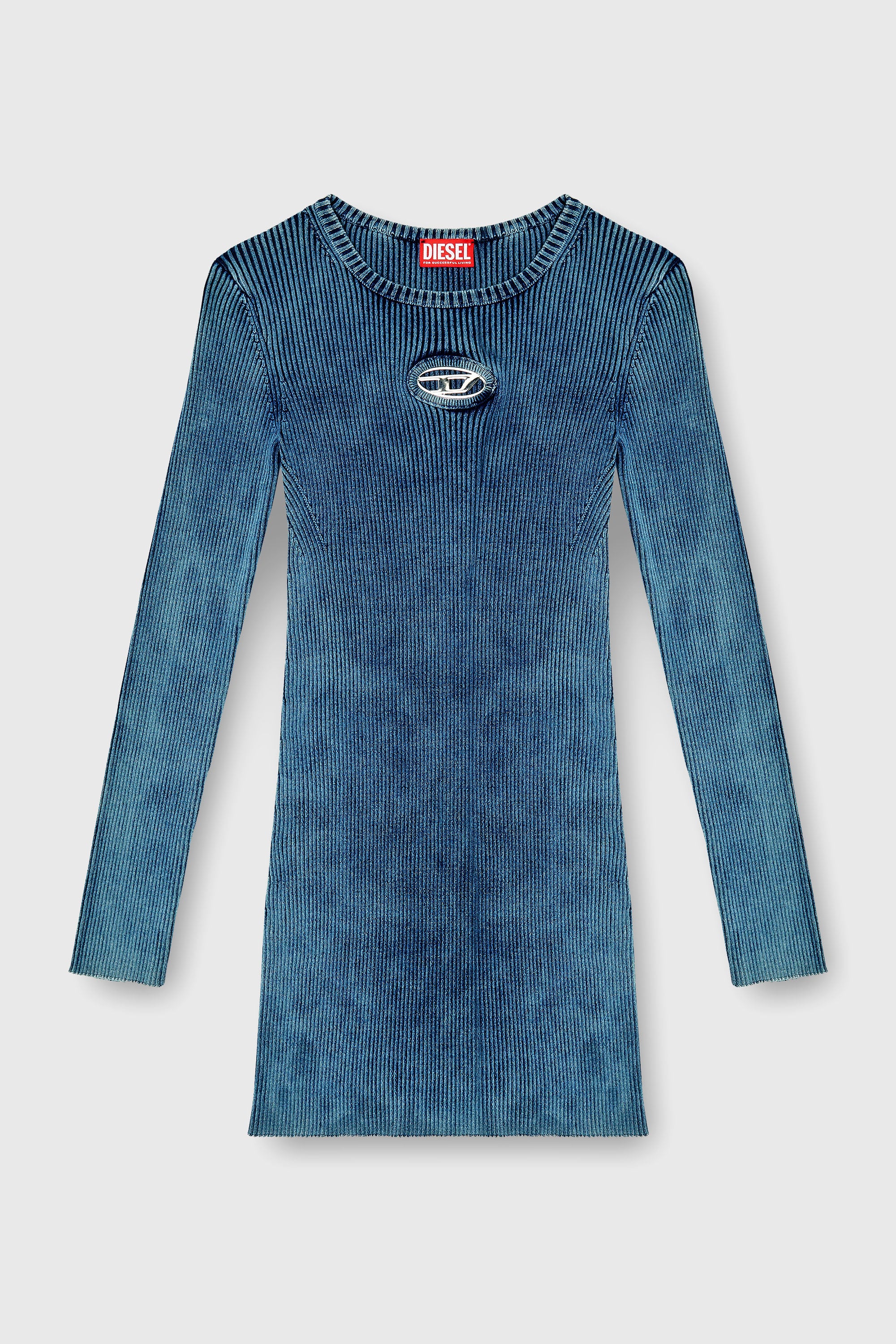 Diesel - M-ANCHORAGE-LS, Female's ニットドレス in ブルー - 2