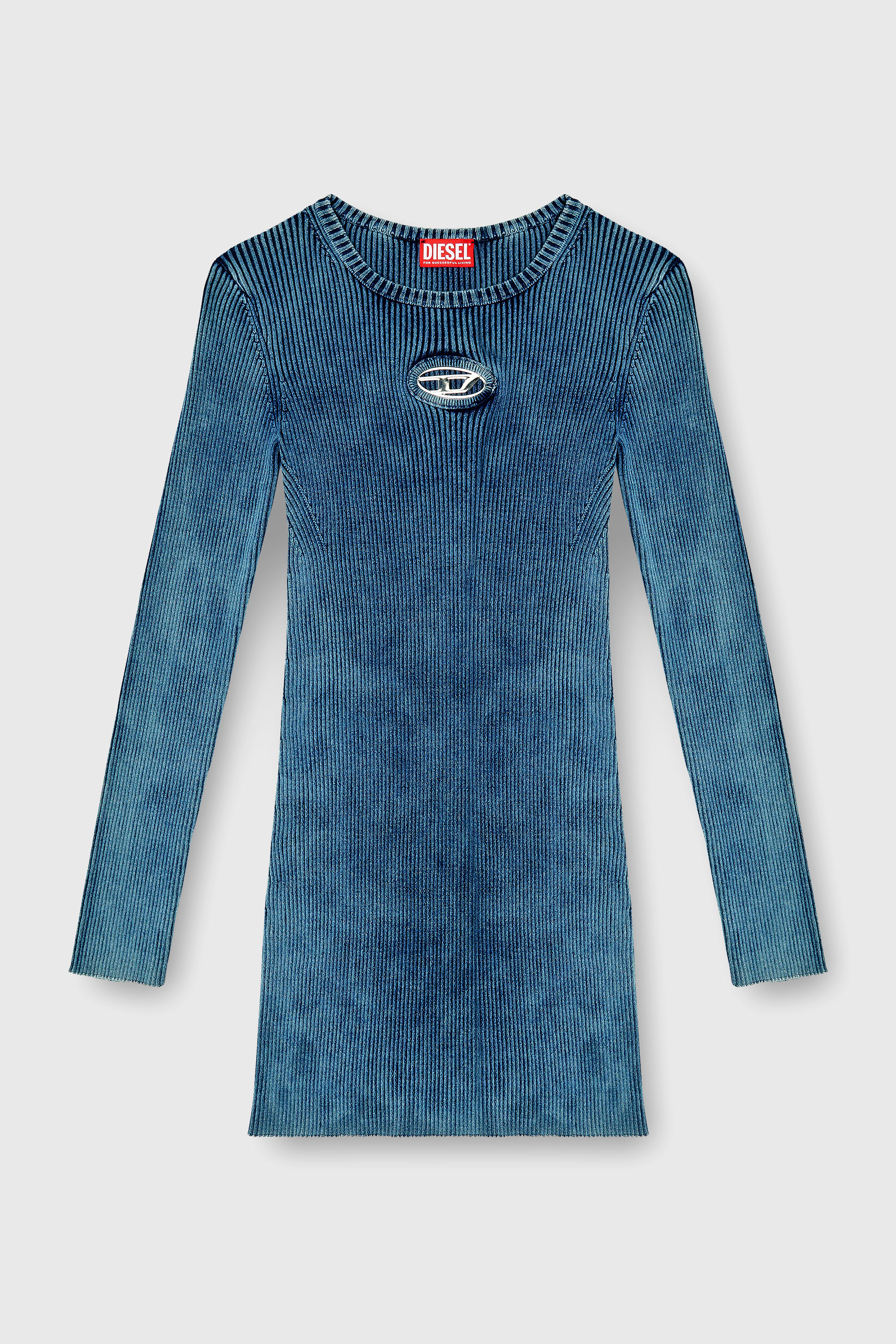 Diesel - M-ANCHORAGE-LS, Female's ニットドレス in ブルー - 2