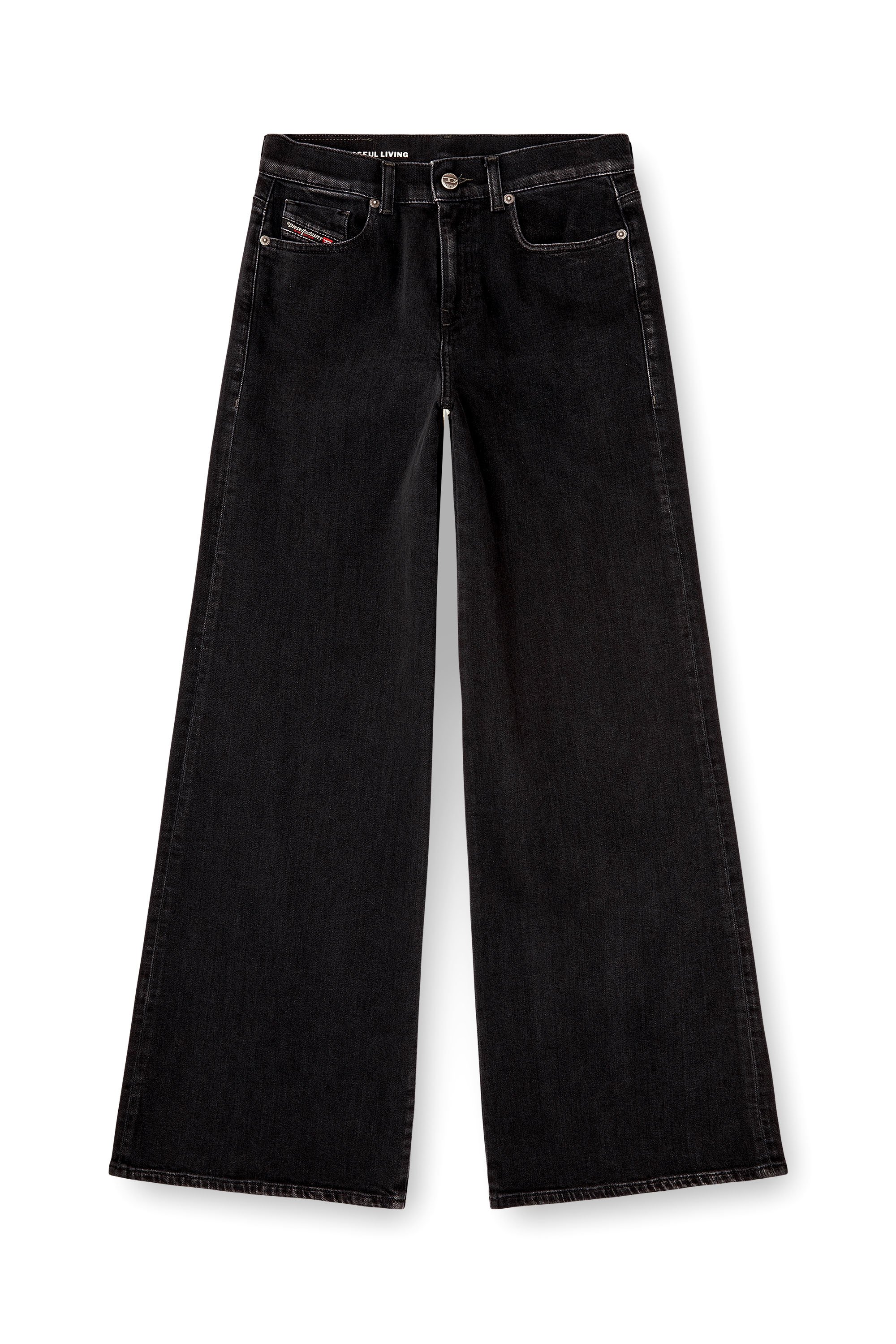 Diesel - Female's Flare Jeans 1978 D-Akemi 09N89, ブラック/ダークグレー - 3