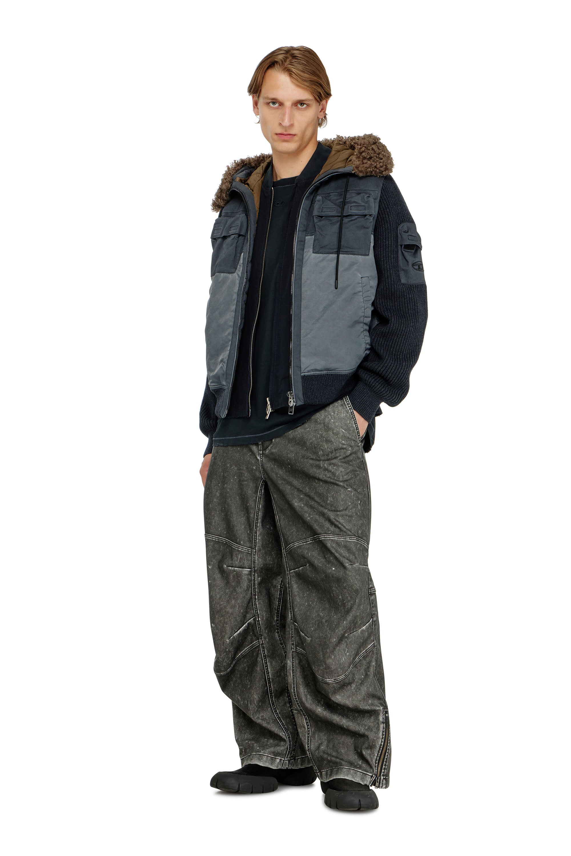 Diesel - W-DELLS, Male's ジャケット in ダークブルー - 2