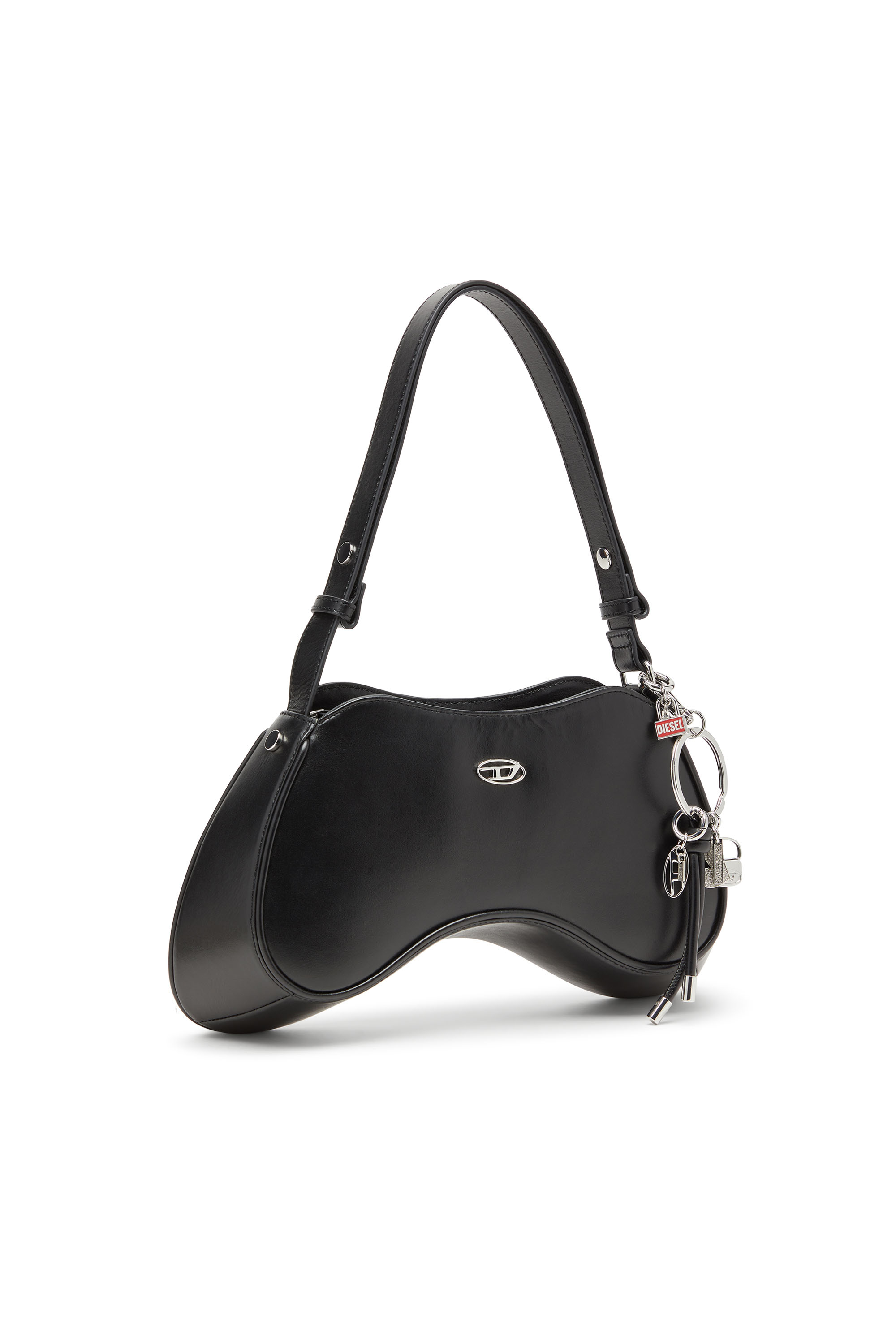 Diesel - CHARM-LOCK, Unisex's Metal keyring charm with padlock design in シルバー/ブルー - 2