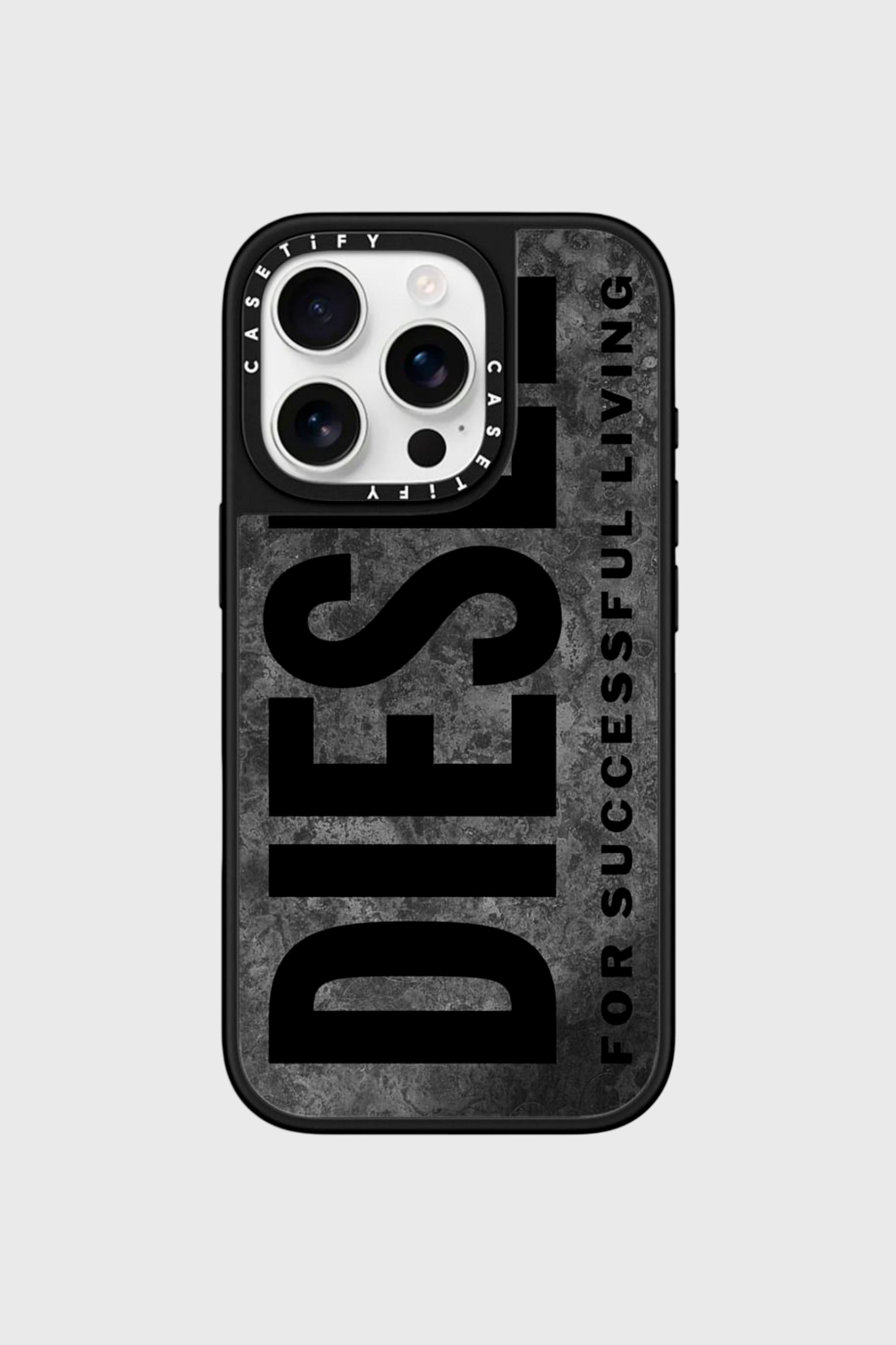 Diesel - 60322 CASETIFY MOULDED CASE, Unisex's IPHONE 16 PRO in グレー/ブラック - 1
