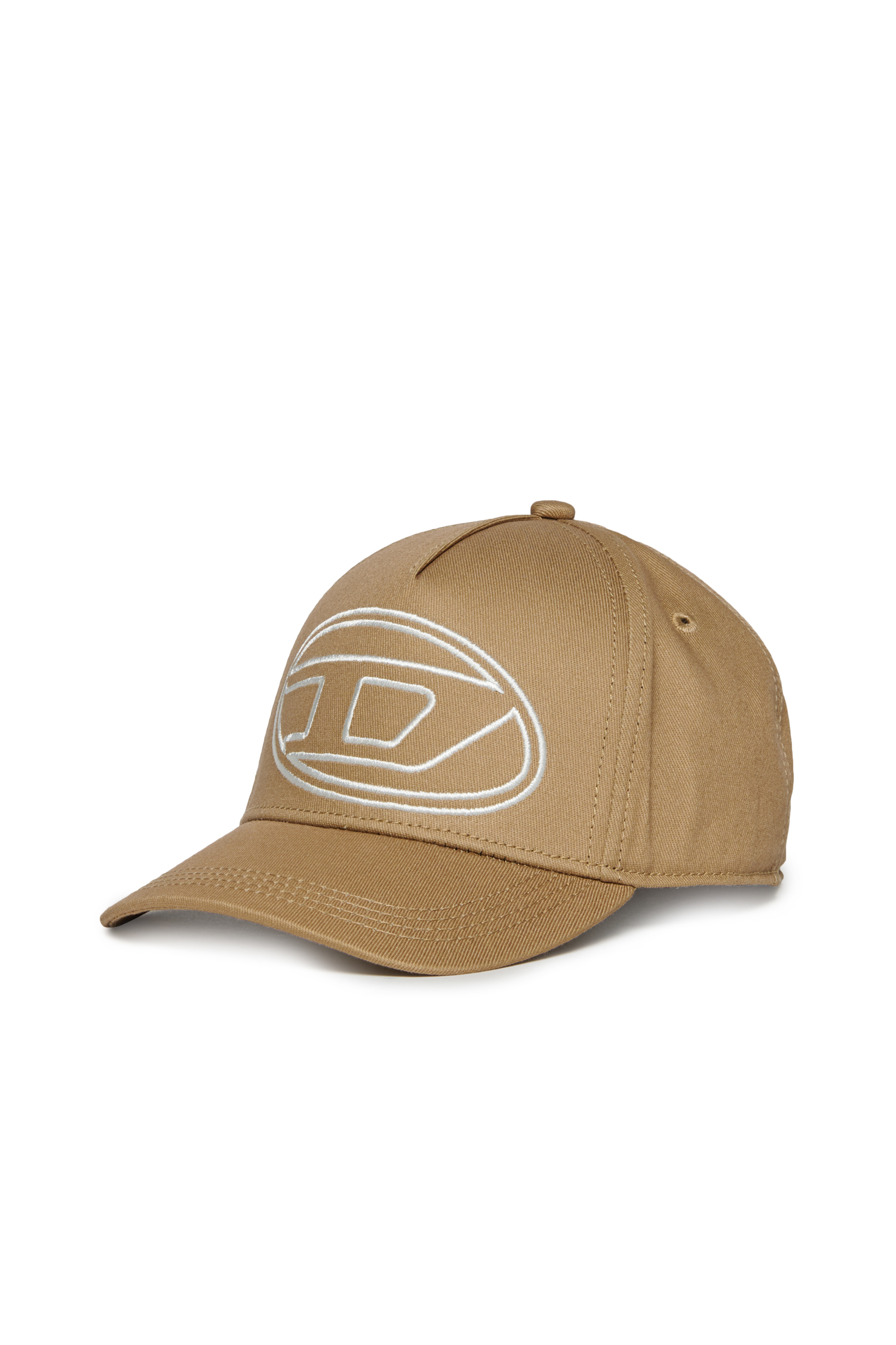 Diesel - FRENDIL, Male's Baseball cap with Oval D embroidery in ライトブラウン - 1