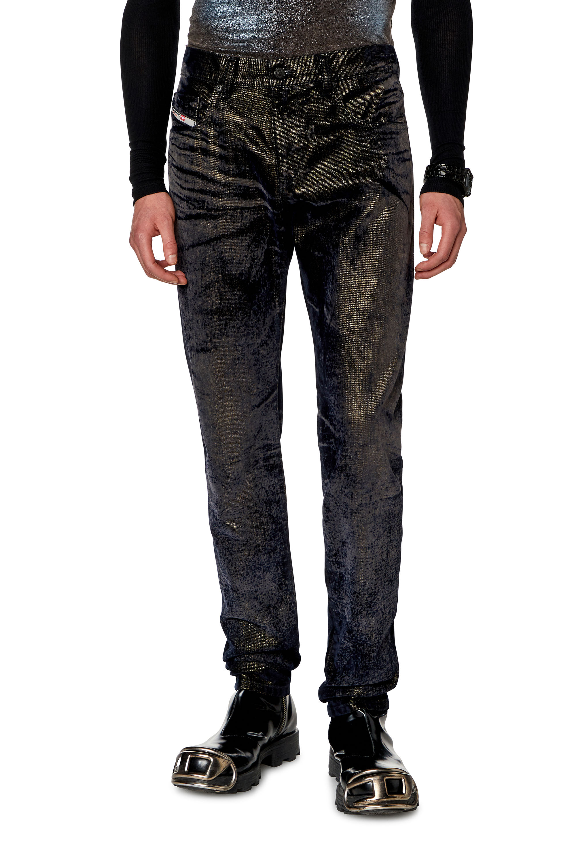 Diesel - Slim Jeans 2019 D-Strukt 09I49, ブラック/ダークグレー - Image 1
