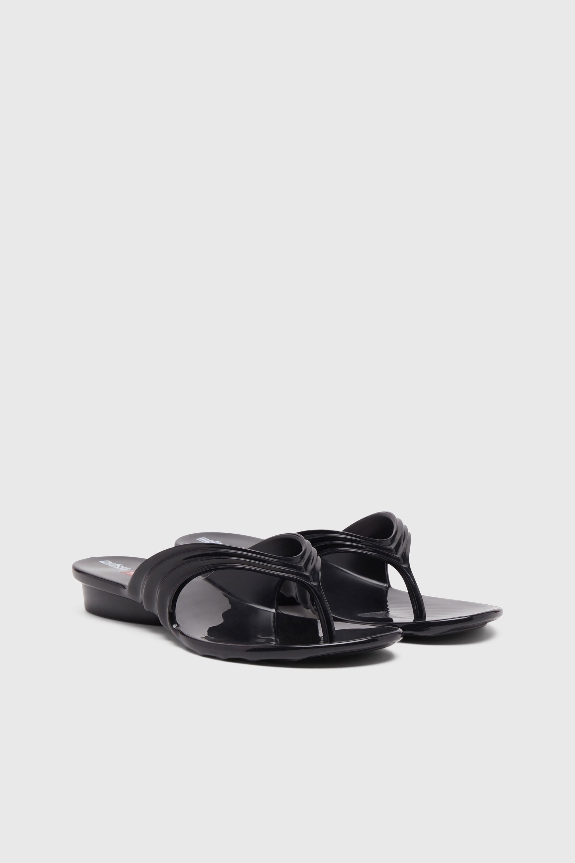 Diesel - MELISSA QUANTUM THONG, Female's Sculptural flip-flops in Melflex&reg; in ブラック - 2