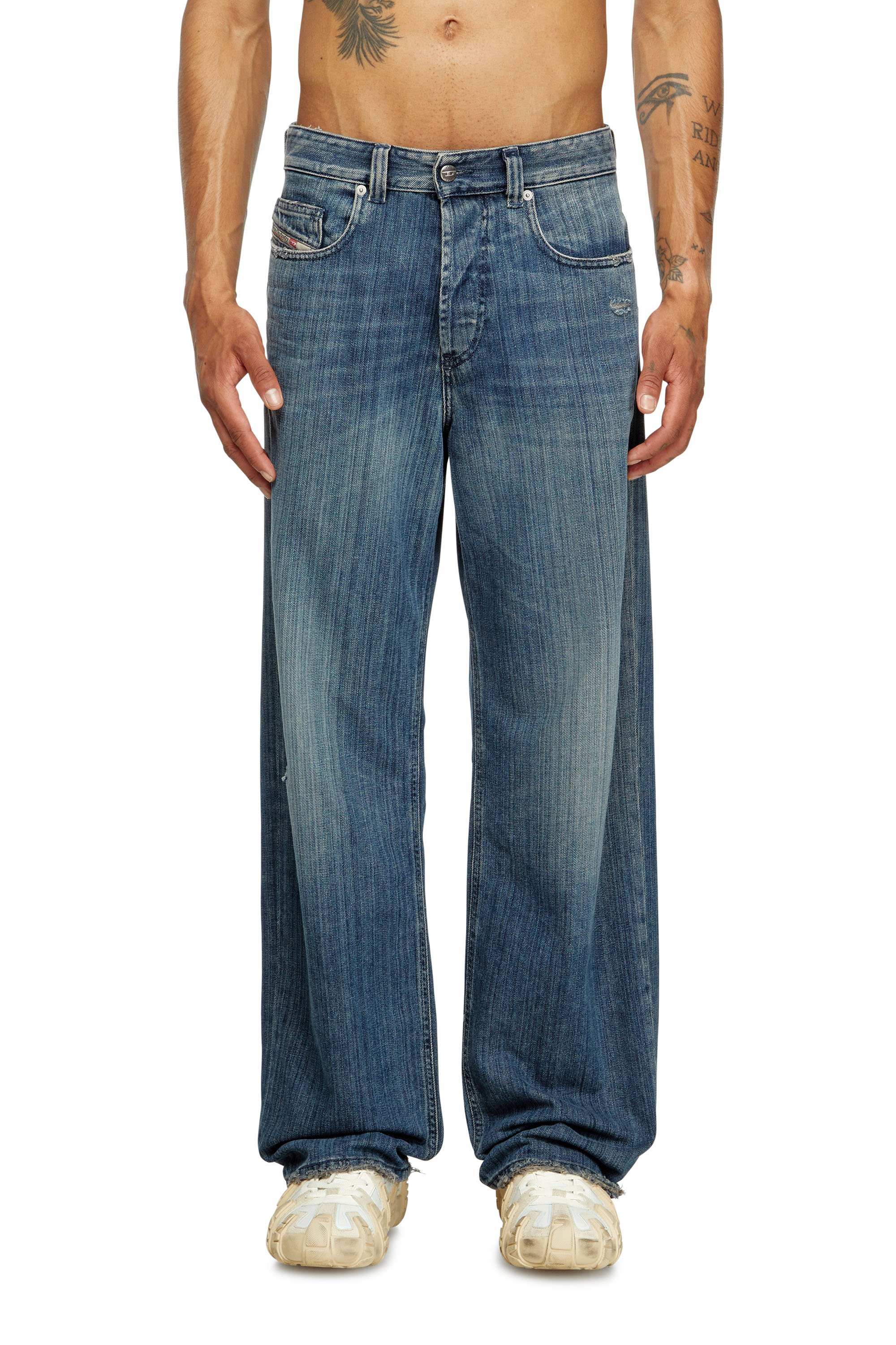 Diesel - Male's Relaxed Jeans 2001 D-Macro 09M09, ダークブルー - 1