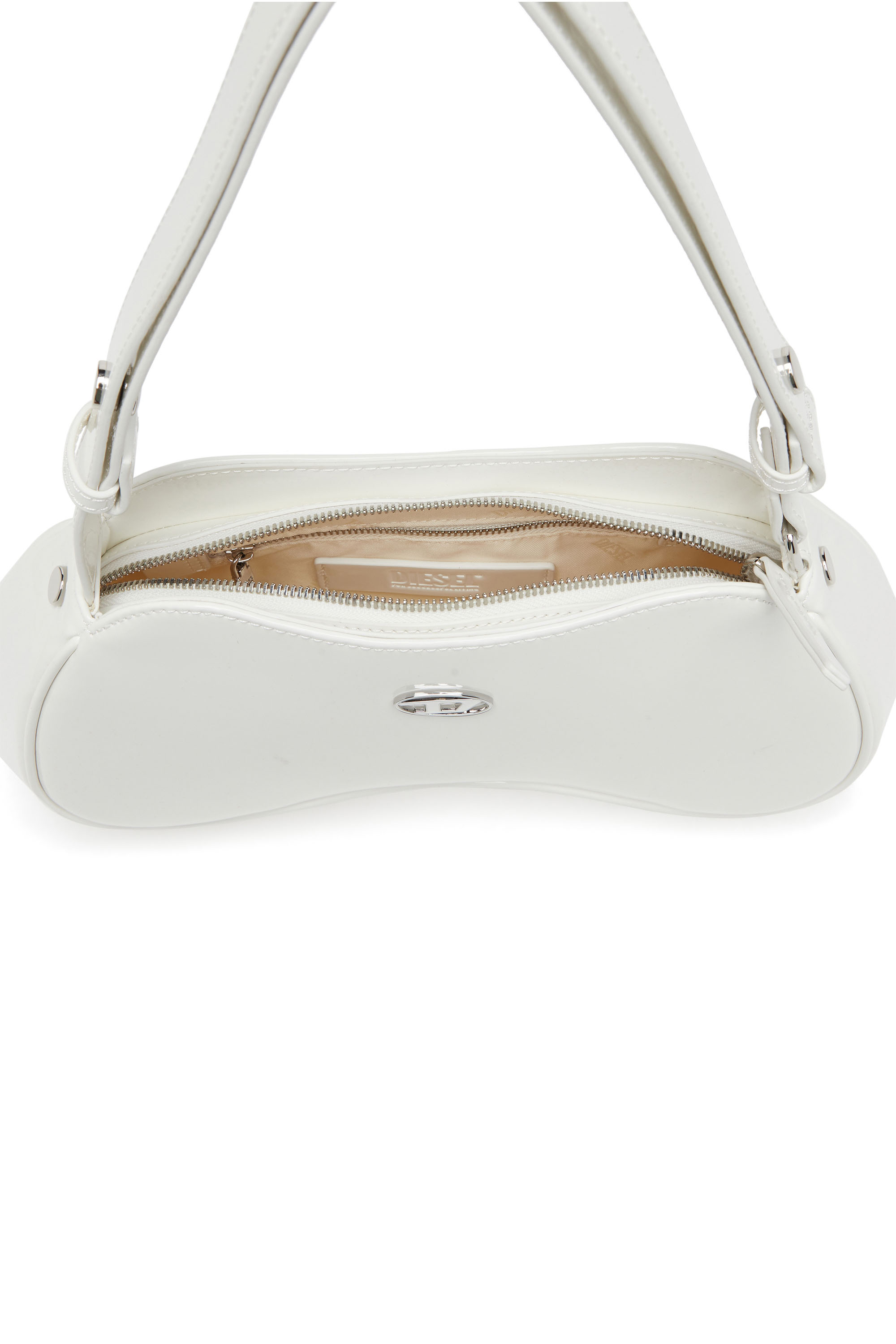 Diesel - PLAY SHOULDER, Female's Play-Glossy shoulder bag in ホワイト - 4