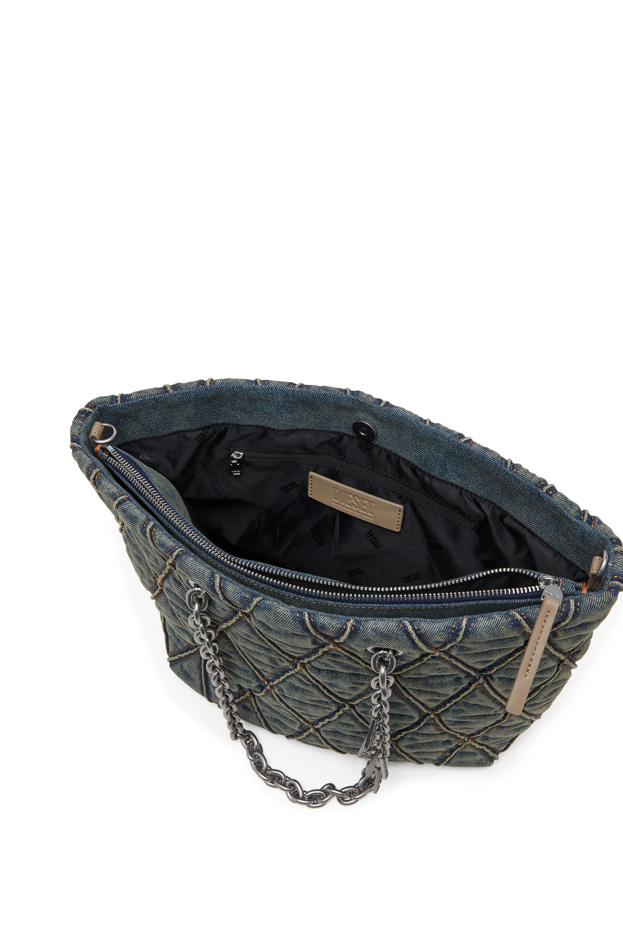 Diesel - CHARM-D SHOPPER M, Female's ショッパーバッグ M in ダークブルー - 3