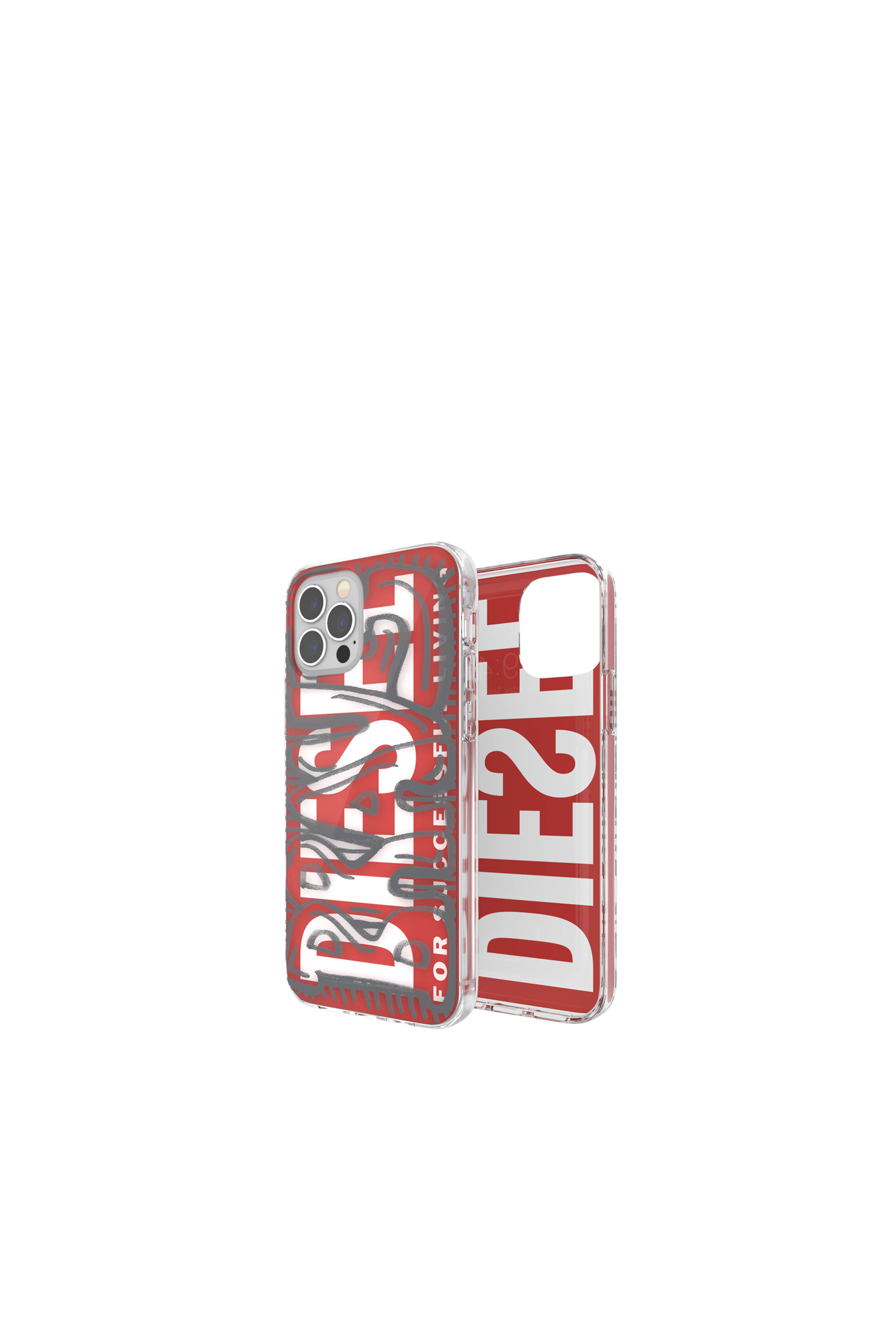 Diesel - 42567 STANDARD CASE, Unisex's Ultra-light TPU Case for iPhone 12/12 Pro in レッド - 1