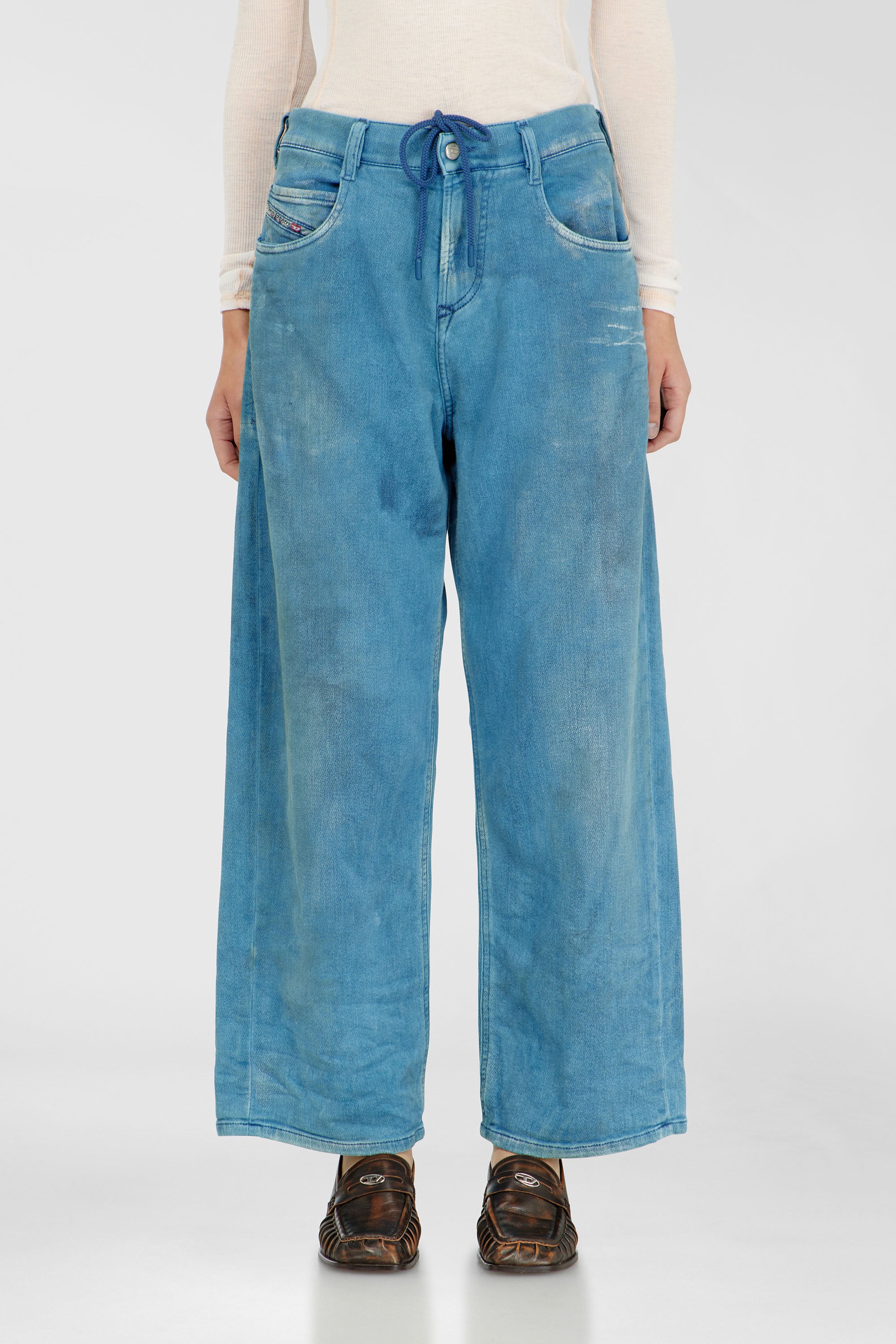 Diesel - Unisex's Relaxed 2097 D-Enim-M Joggjeans&reg; 068WP, ミディアムブルー - 2