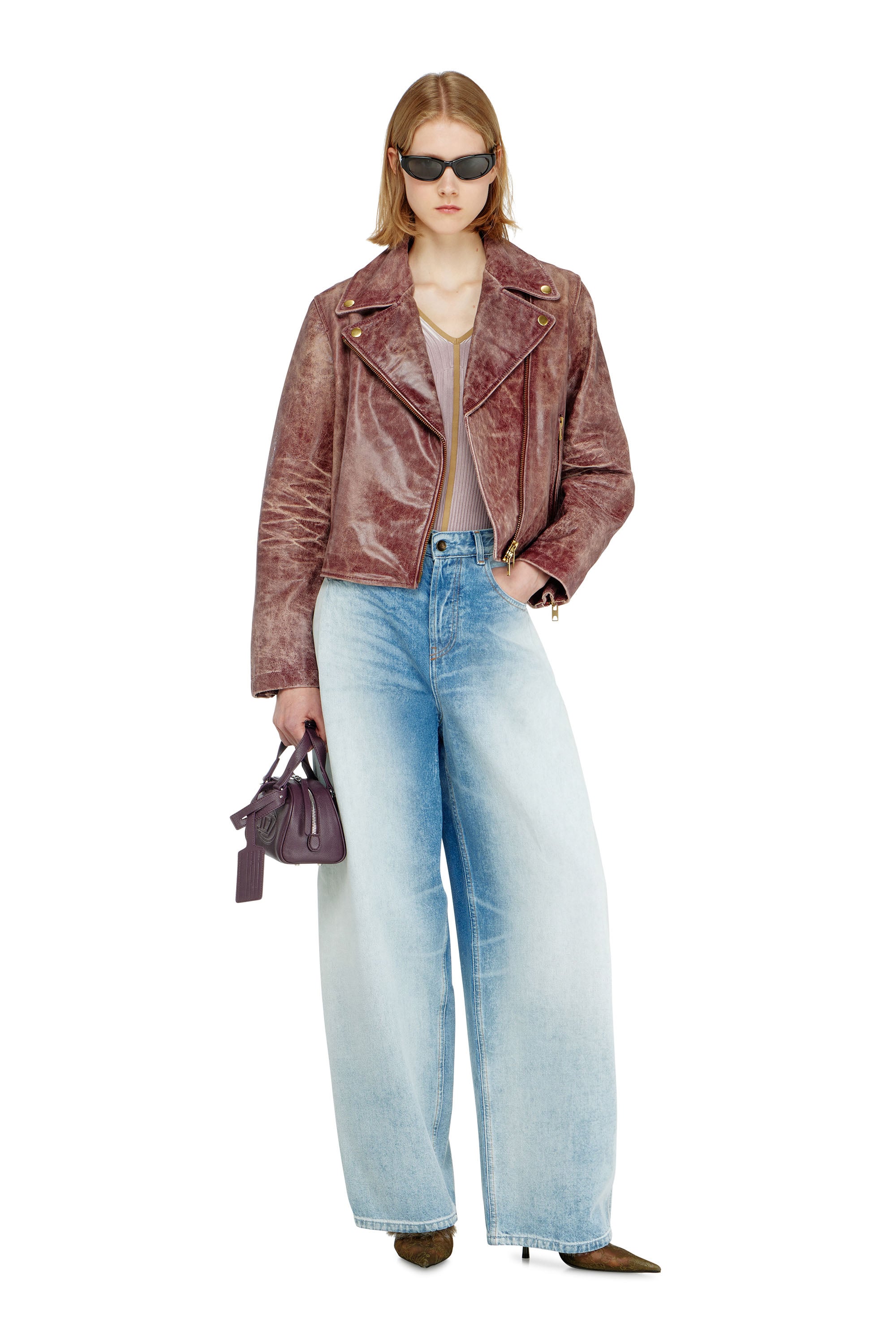Diesel - L-UNATIC-T1, Female's レザージャケット in null - 2
