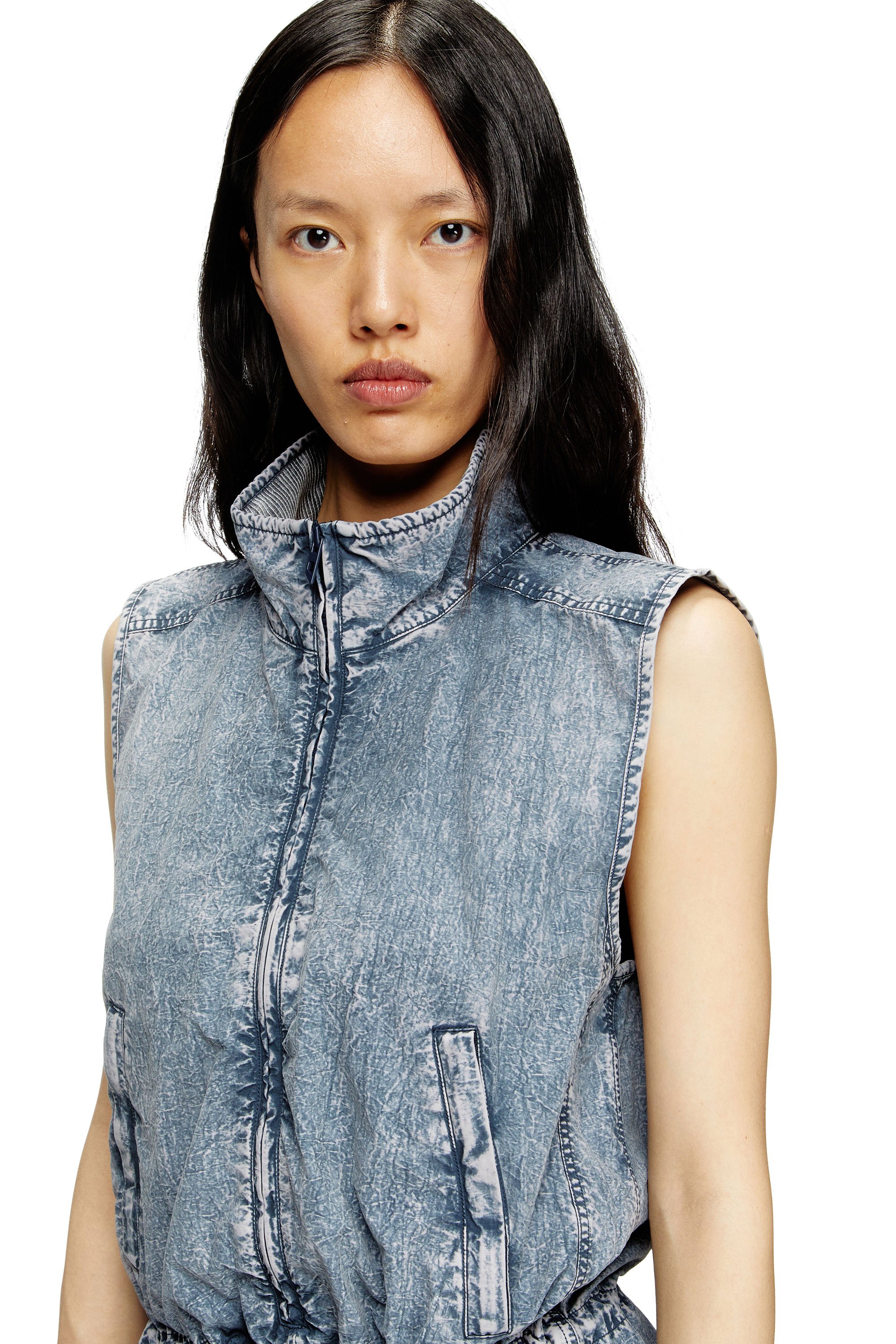 Diesel - J-ANNET, Female's Playsuit in treated nylon in ライトブルー - 5