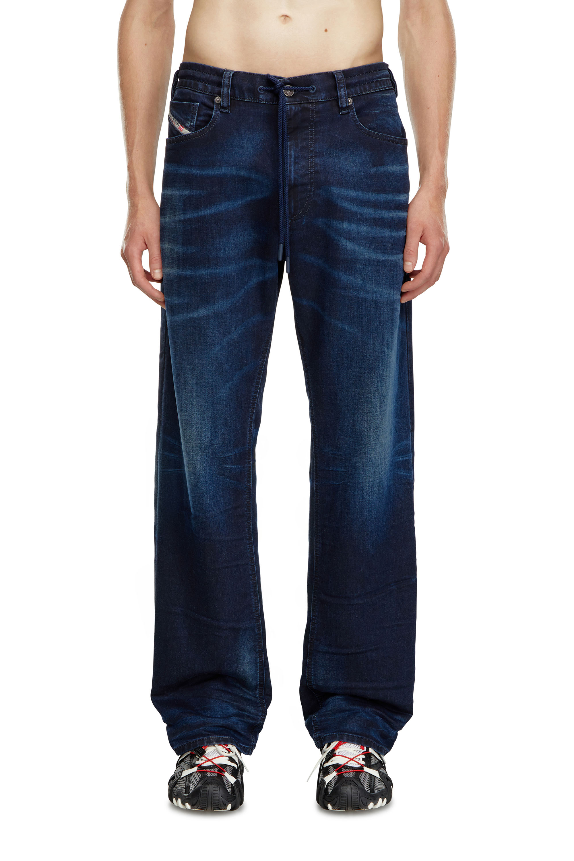 Diesel - Male's Relaxed 2080 D-Reel Joggjeans® 09J35, ダークブルー - 3