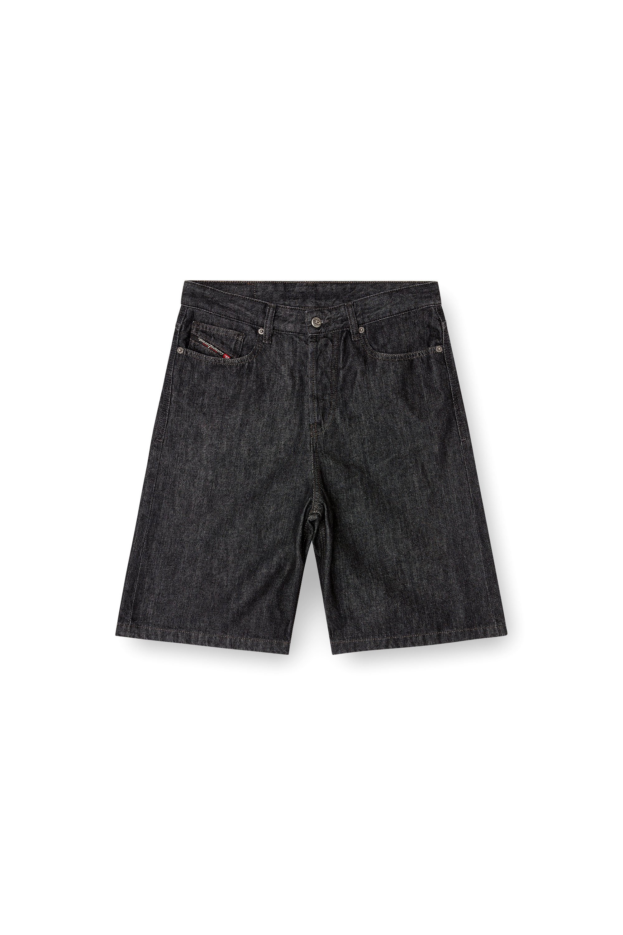 Diesel - DE-SIRE-SHORT, Female's Shorts in rinse-wash denim in ブラック - 3