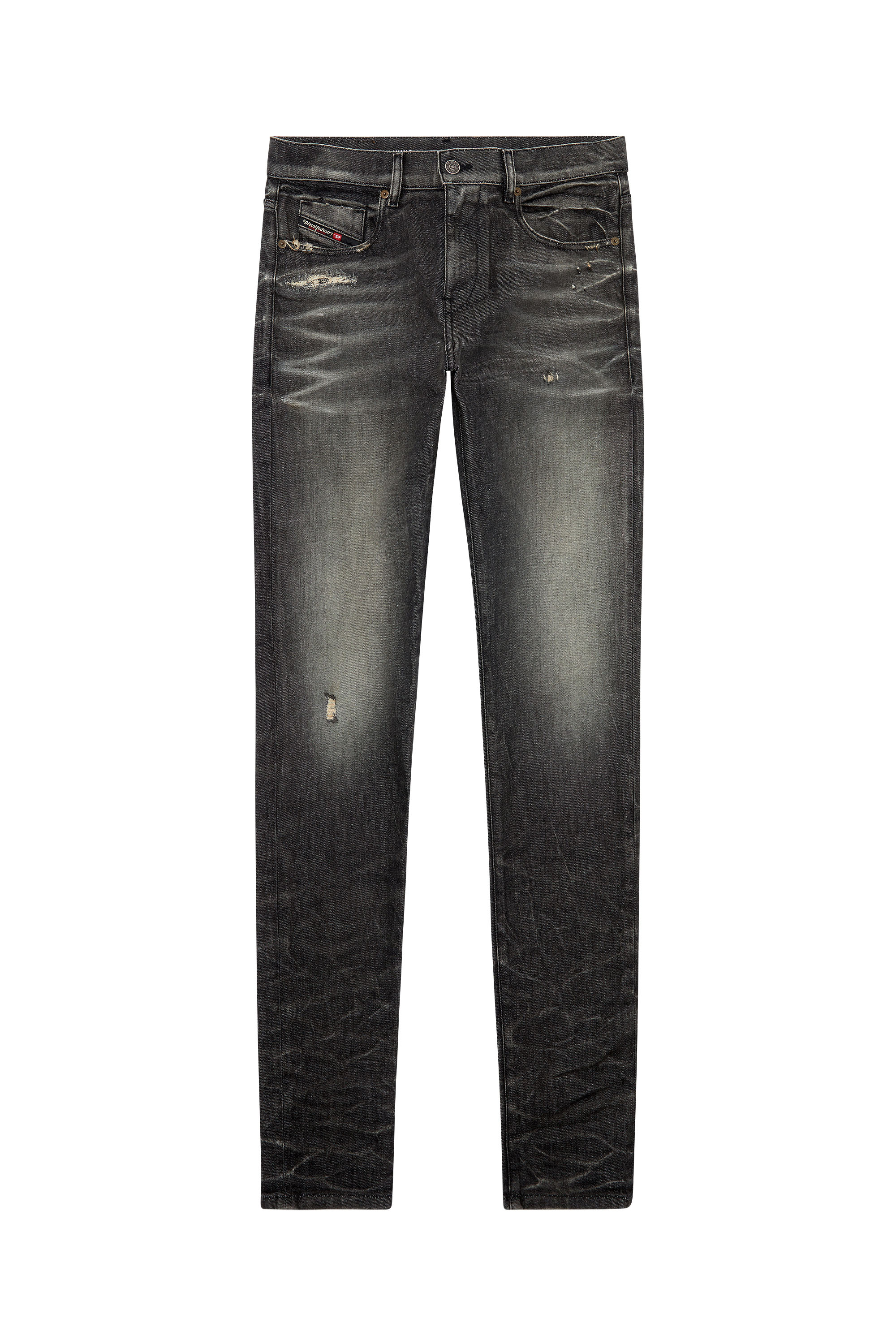 Diesel - Slim Jeans 2019 D-Strukt 09H51, ブラック/ダークグレー - Image 5