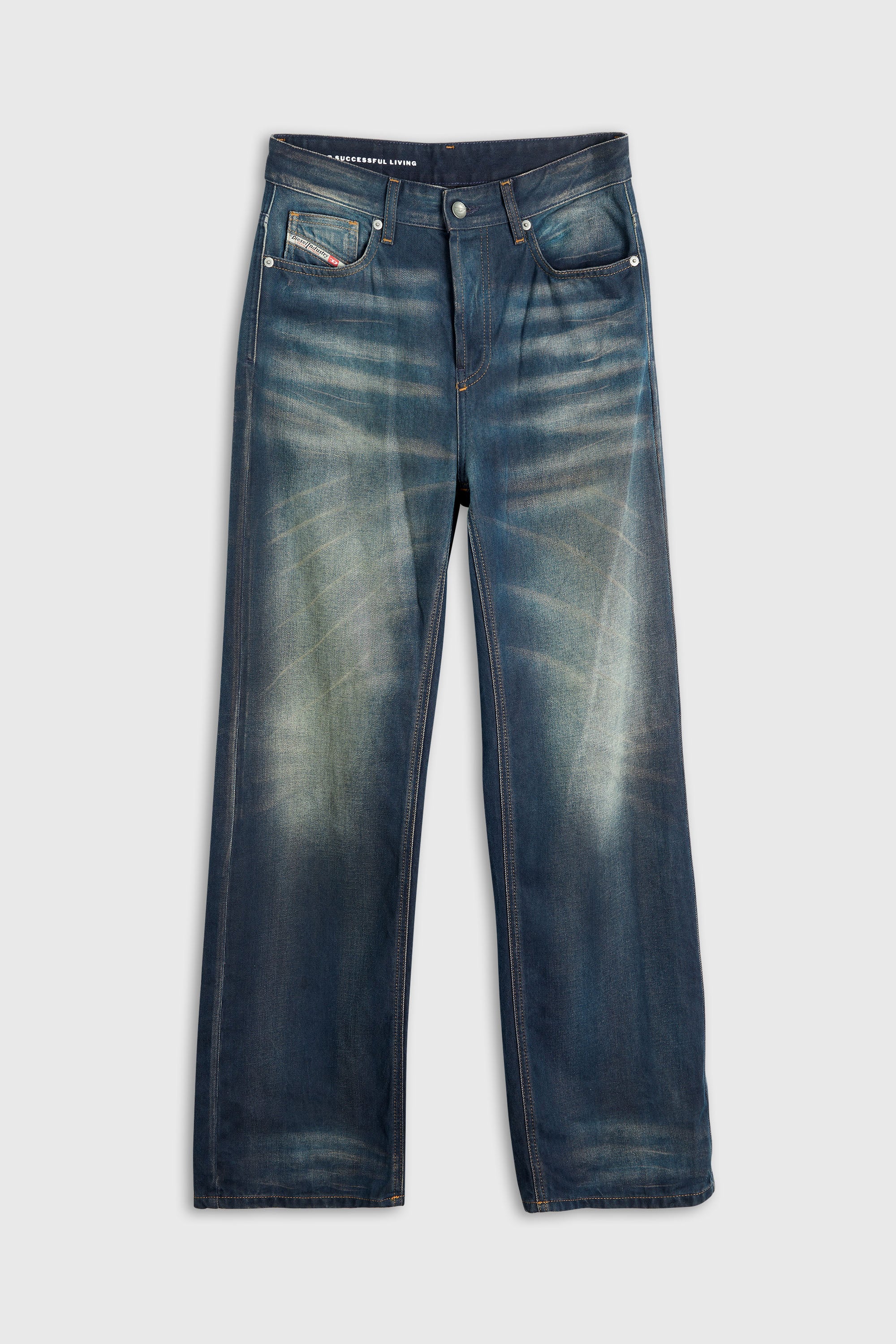 Diesel - Female's Relaxed Jeans 1990 D-Waigee 09R09, ダークブルー - 2