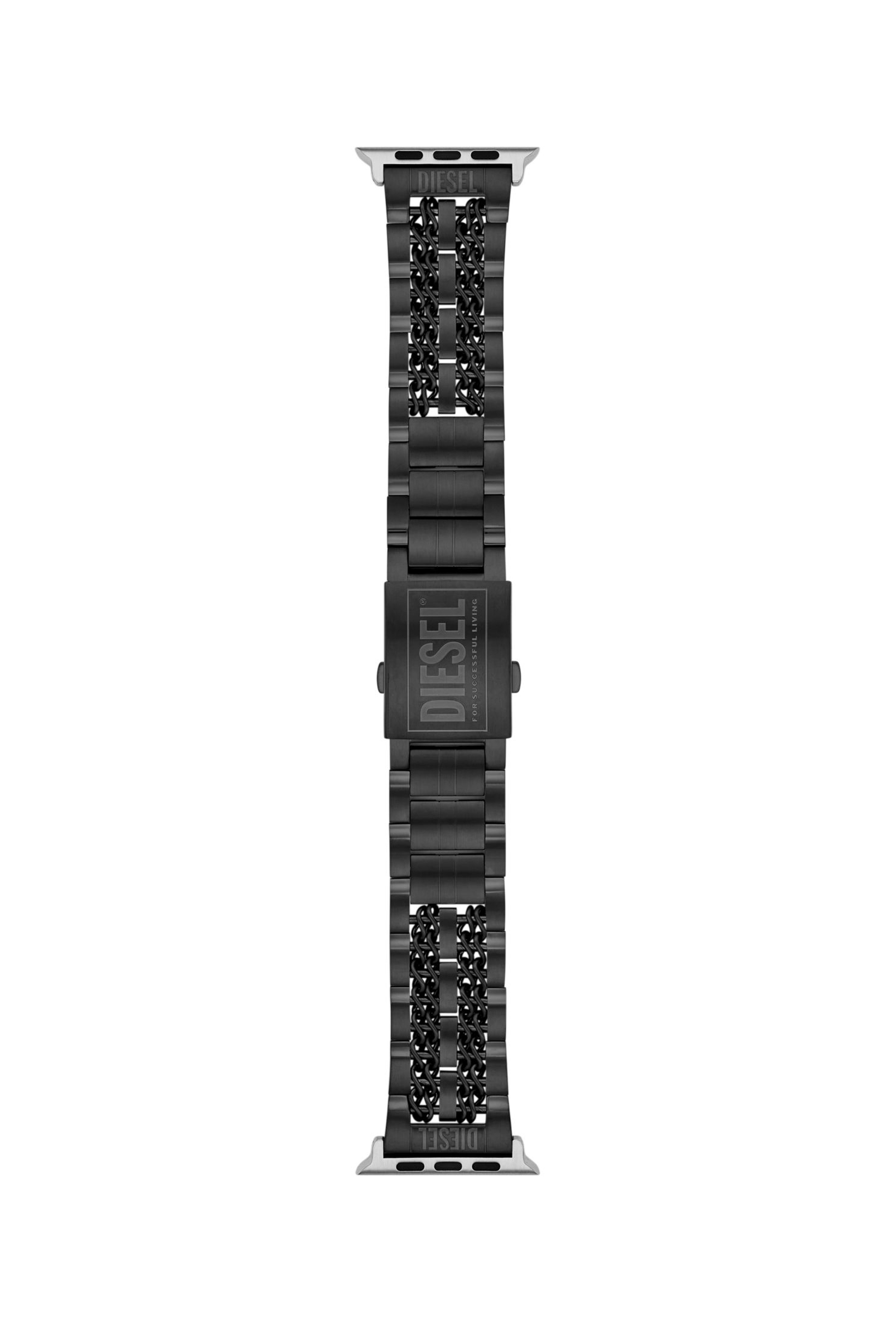 Diesel - DSS0019, Male's Apple Watch用バンド in ブラック - 1
