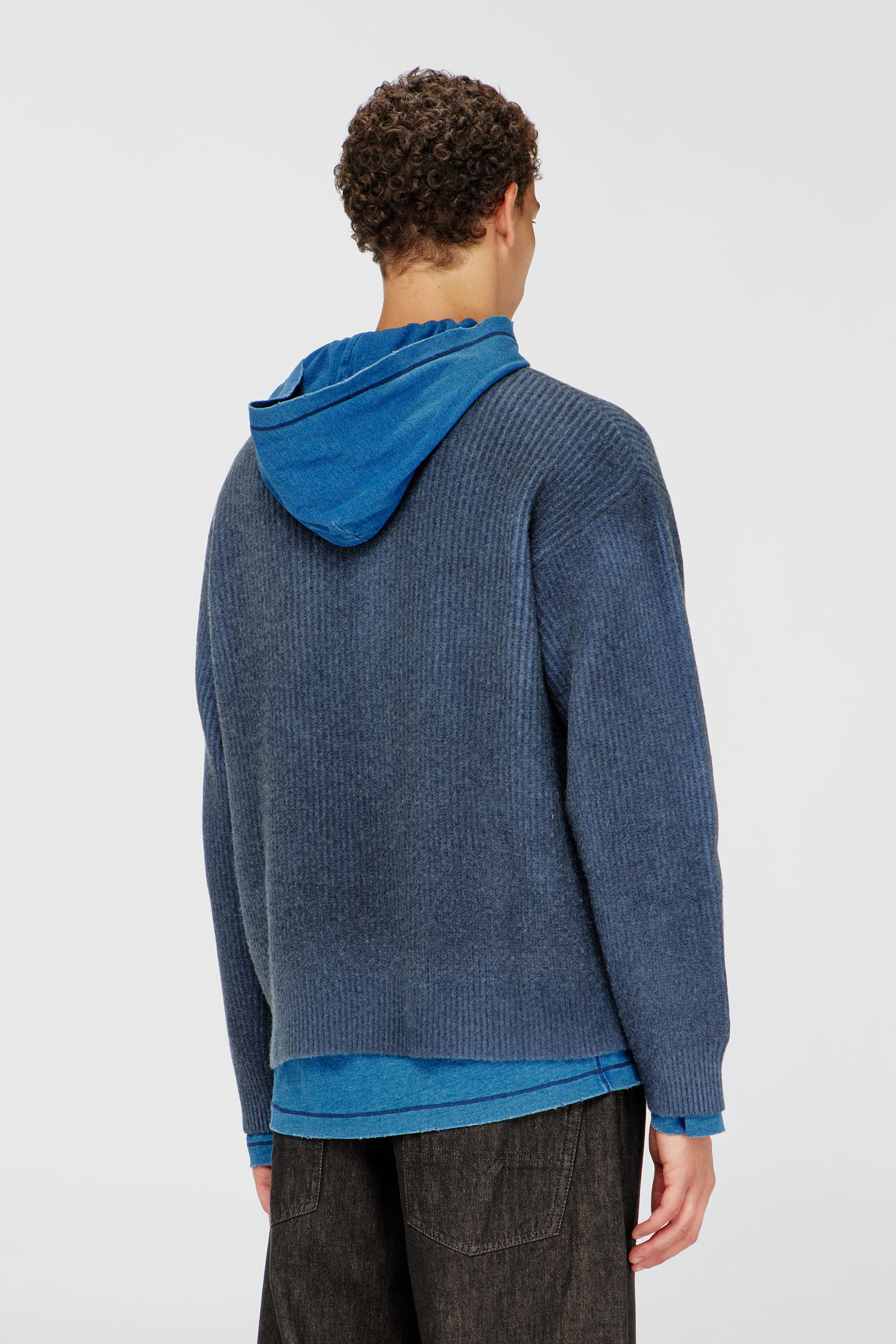 Diesel - K-PICKLER, Male's プルオーバーニット in ダークブルー - 5