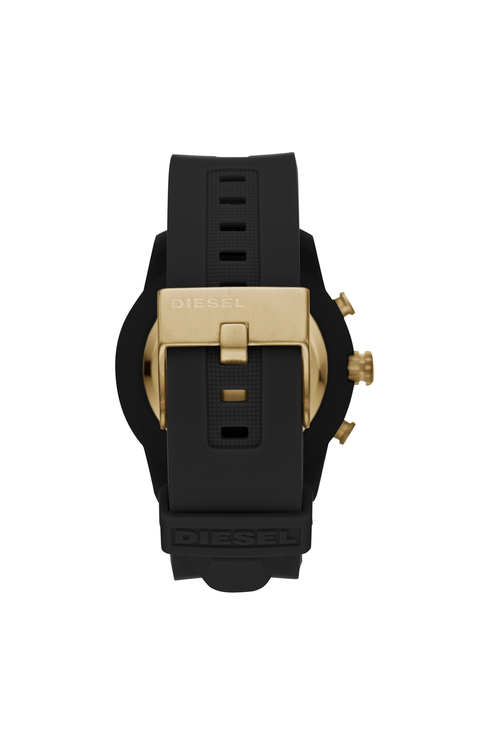 Diesel - DT1014, Male's Armbar Hybrid black silicone smartwatch, 44 mm in ブラック - 3