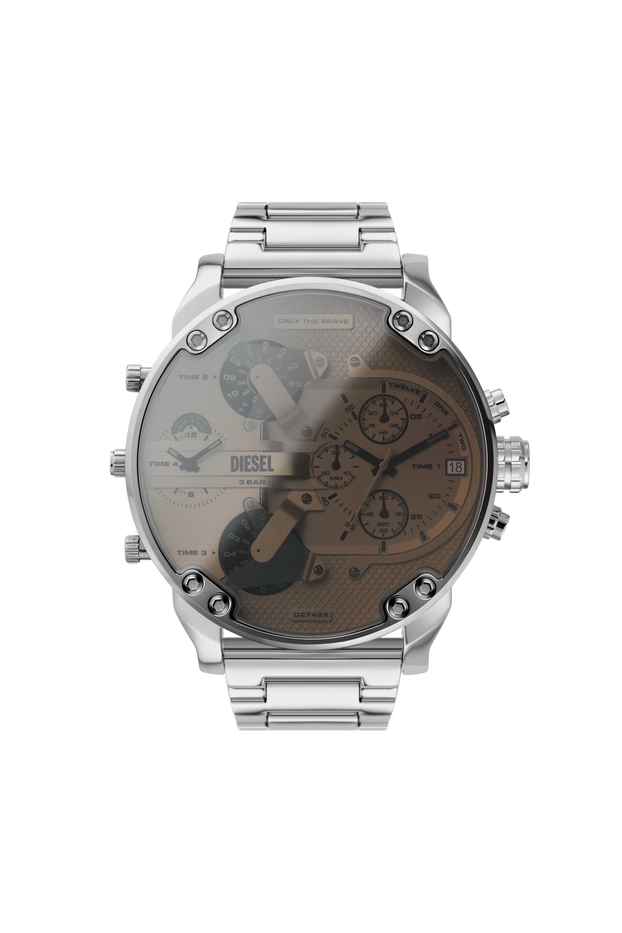 Diesel - DZ7482, Male's Mr. Daddy 2.0 chronograph stainless steel watch in シルバー - 1