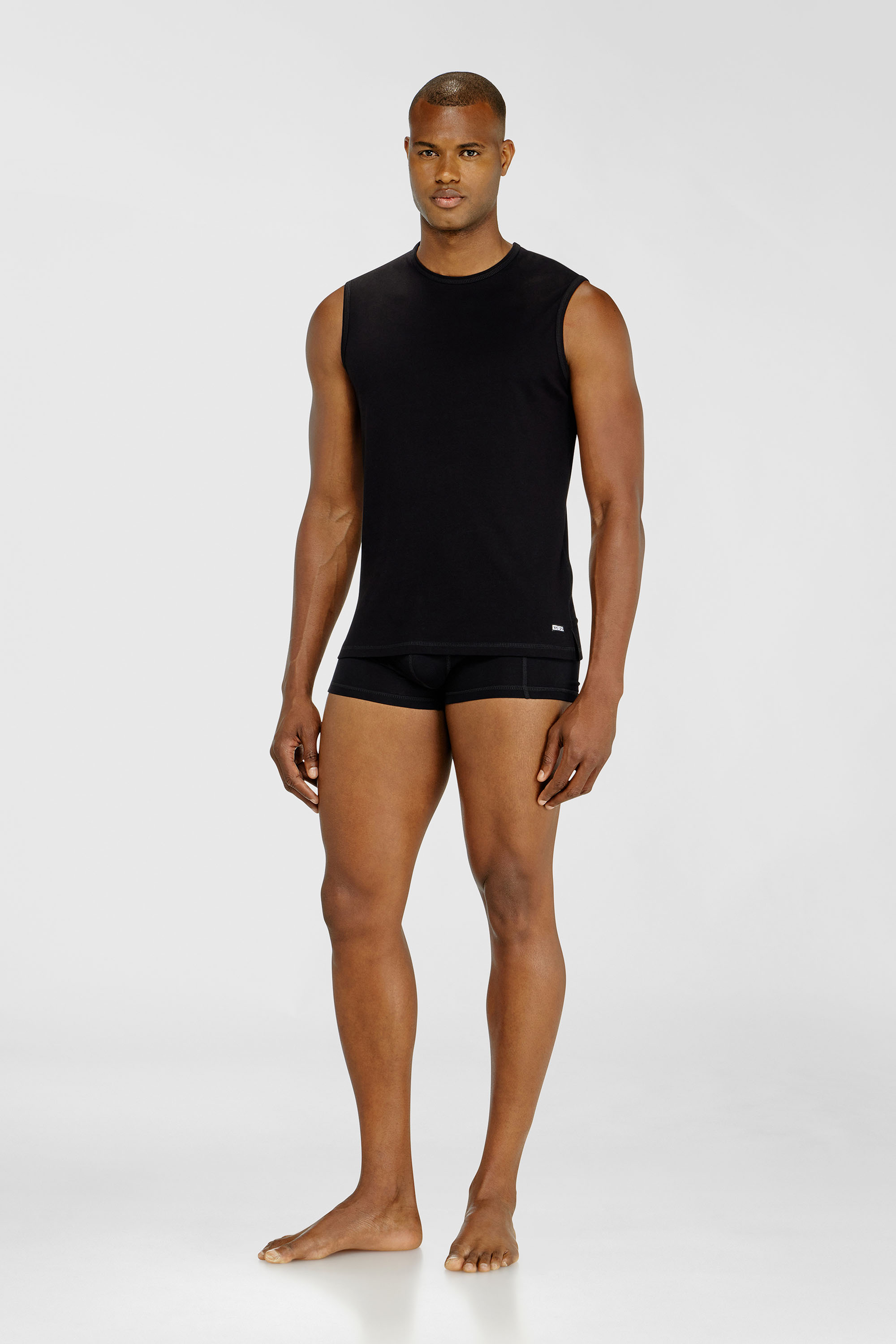 Diesel - TIM-UTLT-2PACK, Male's Set of two cotton tops in ブラック - 1