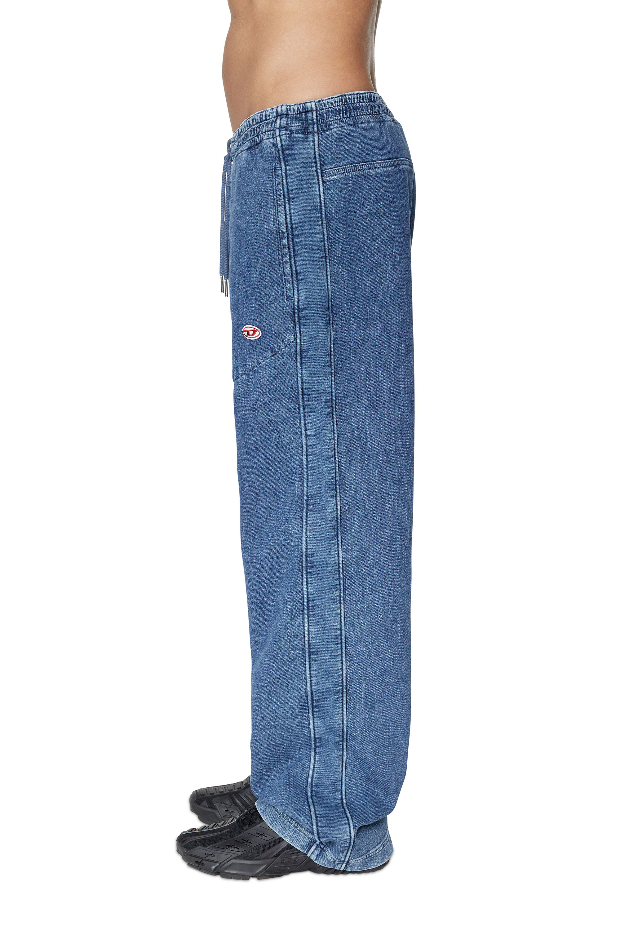 Diesel - Straight D-Martians Track Denim 09C99, ミディアムブルー - Image 4