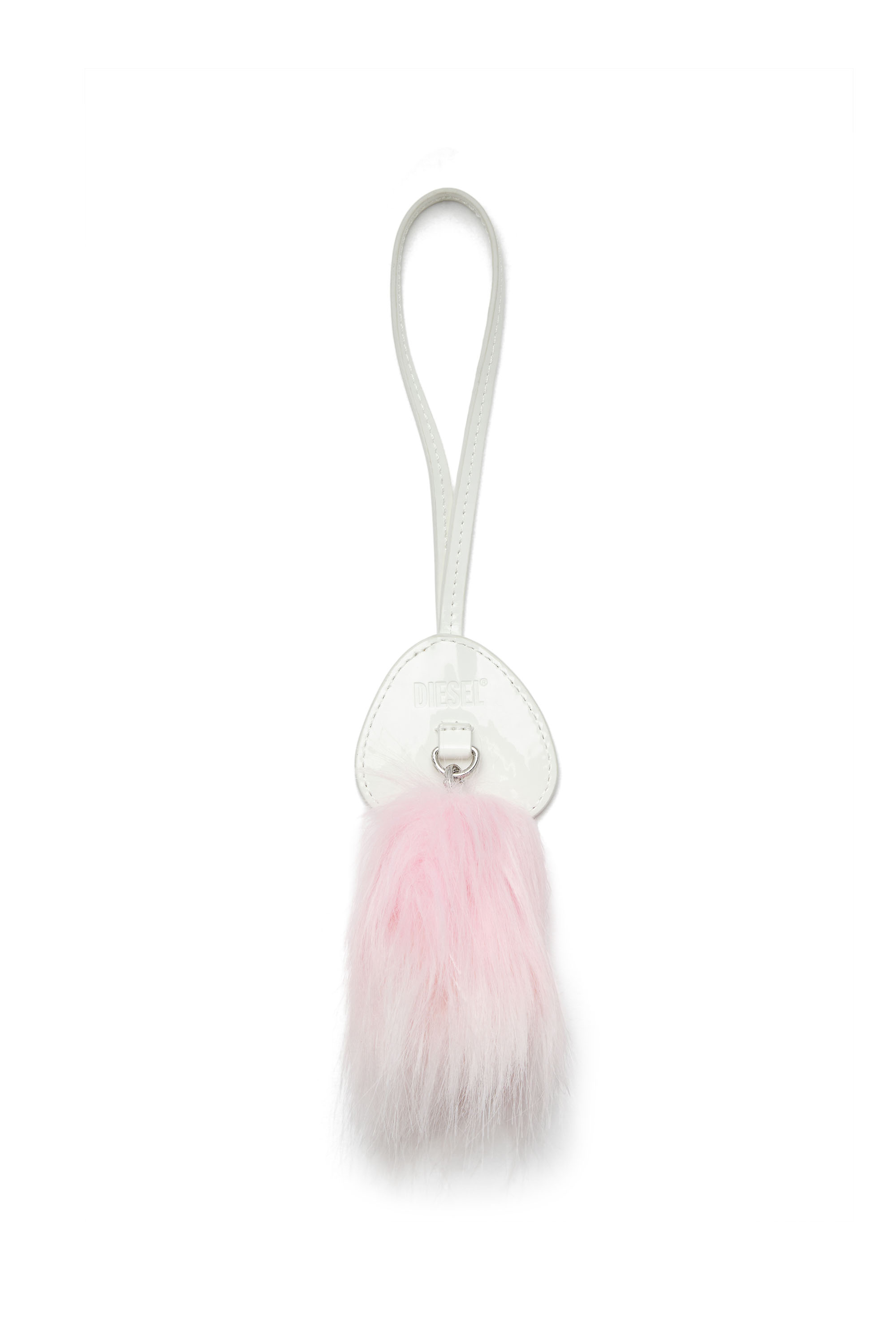 Diesel - FUR CHARMS I, Female's Soft touch piglet's nose-shaped Charm in ピンク / ホワイト - 2