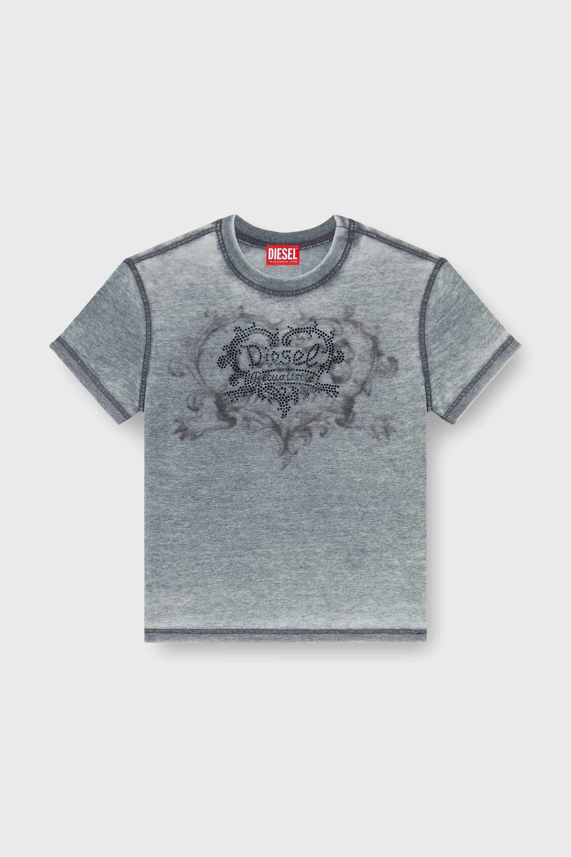 Diesel - T-ILA-AA1, Female's Tシャツ in グレー - 2