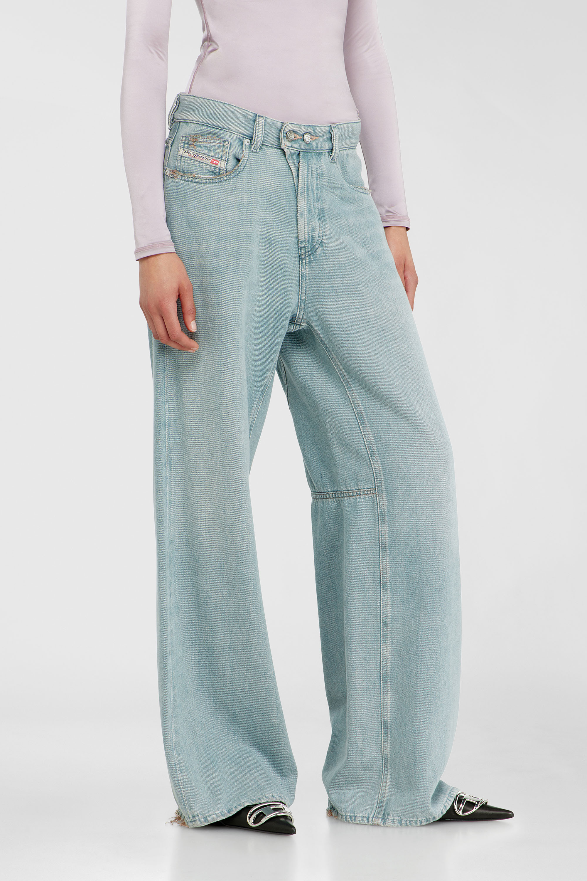 Diesel - Female's Relaxed Jeans 1996 D-Sire 09P84, ライトブルー - 7