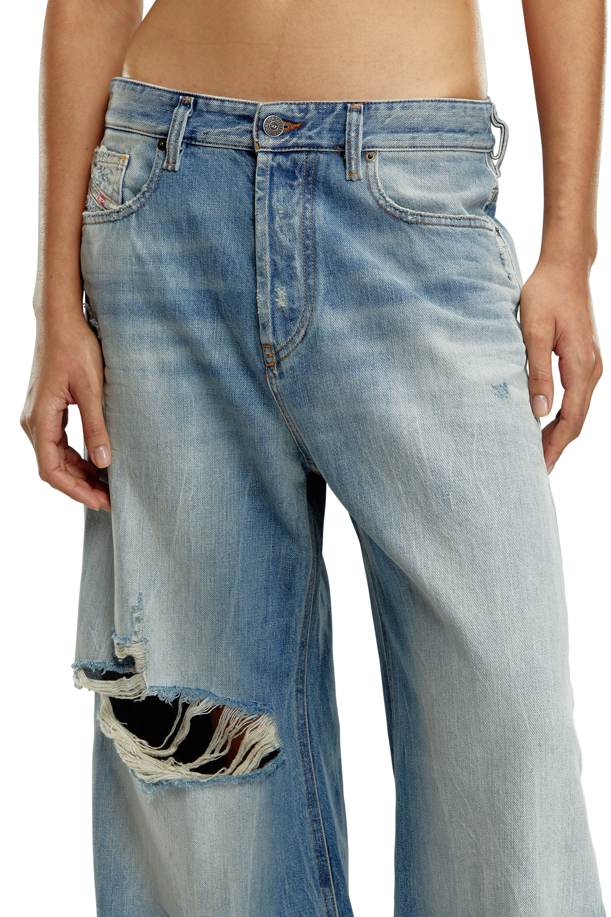 Diesel - Female's Relaxed Jeans 1996 D-Sire 09H58, ライトブルー - 5