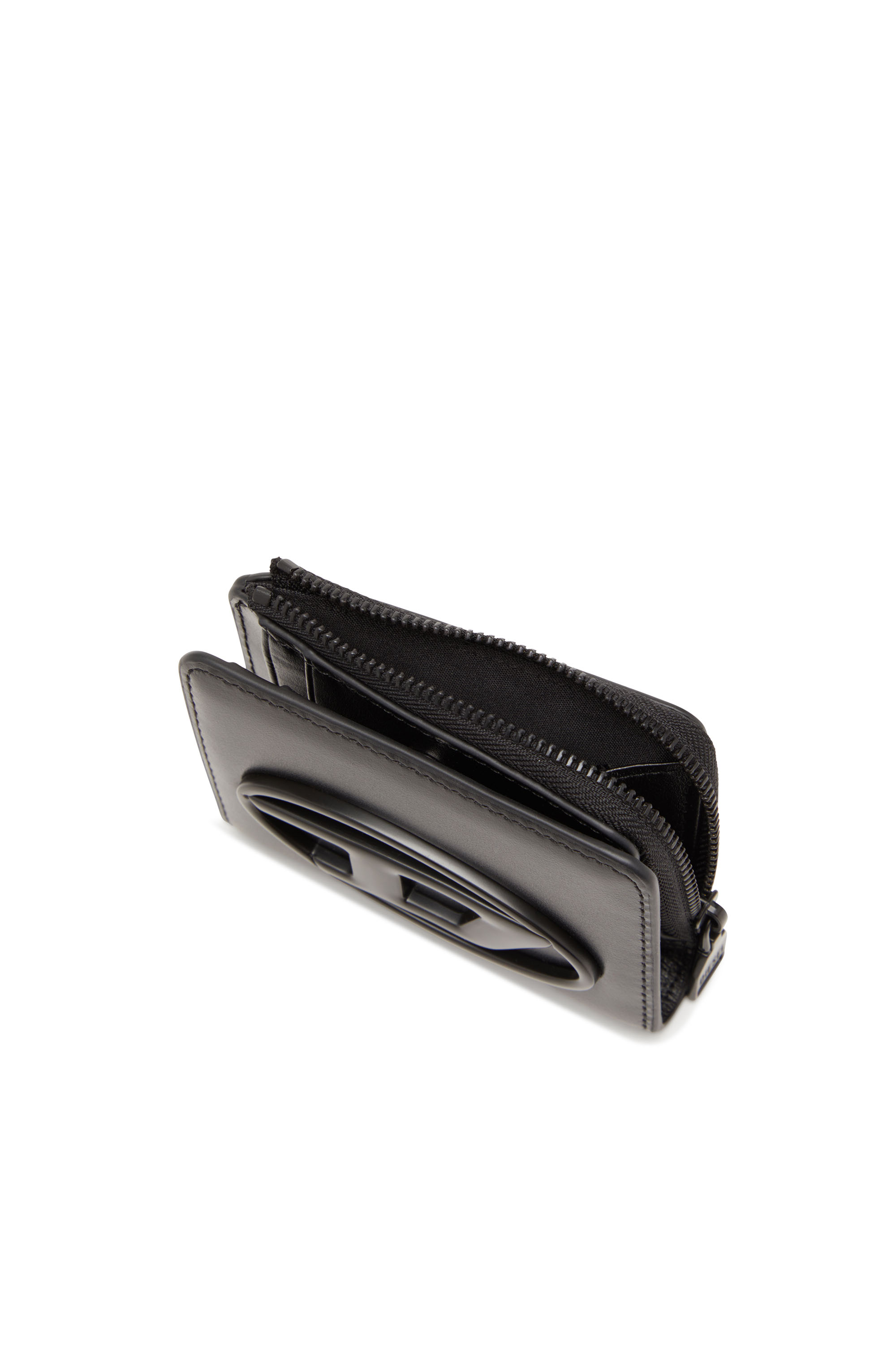 Diesel - HOLI-D CARD HOLDER ZIP L, Unisex's Card holder in smooth leather in ブラック - 4