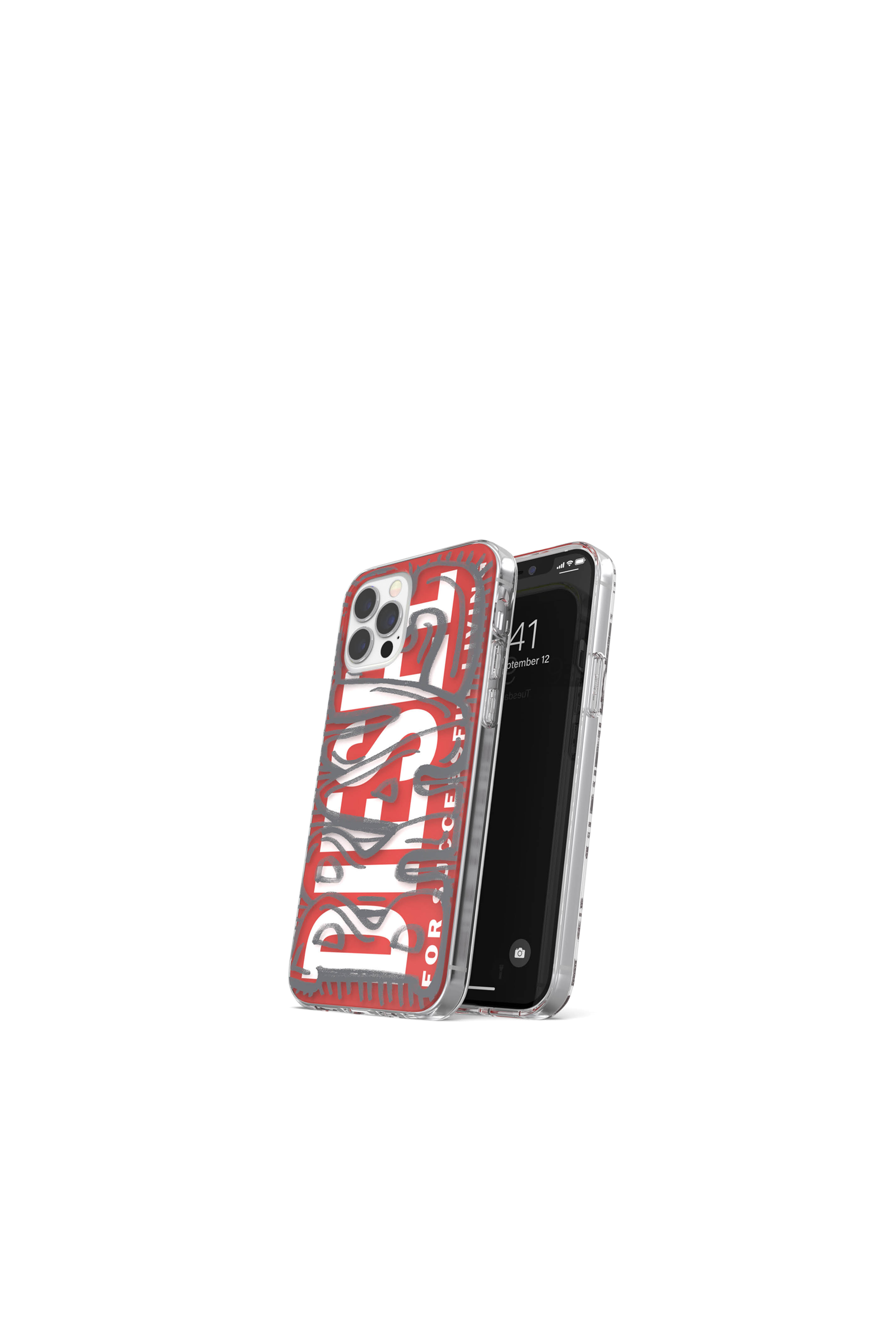 Diesel - 42567 STANDARD CASE, Unisex's Ultra-light TPU Case for iPhone 12/12 Pro in レッド - 3
