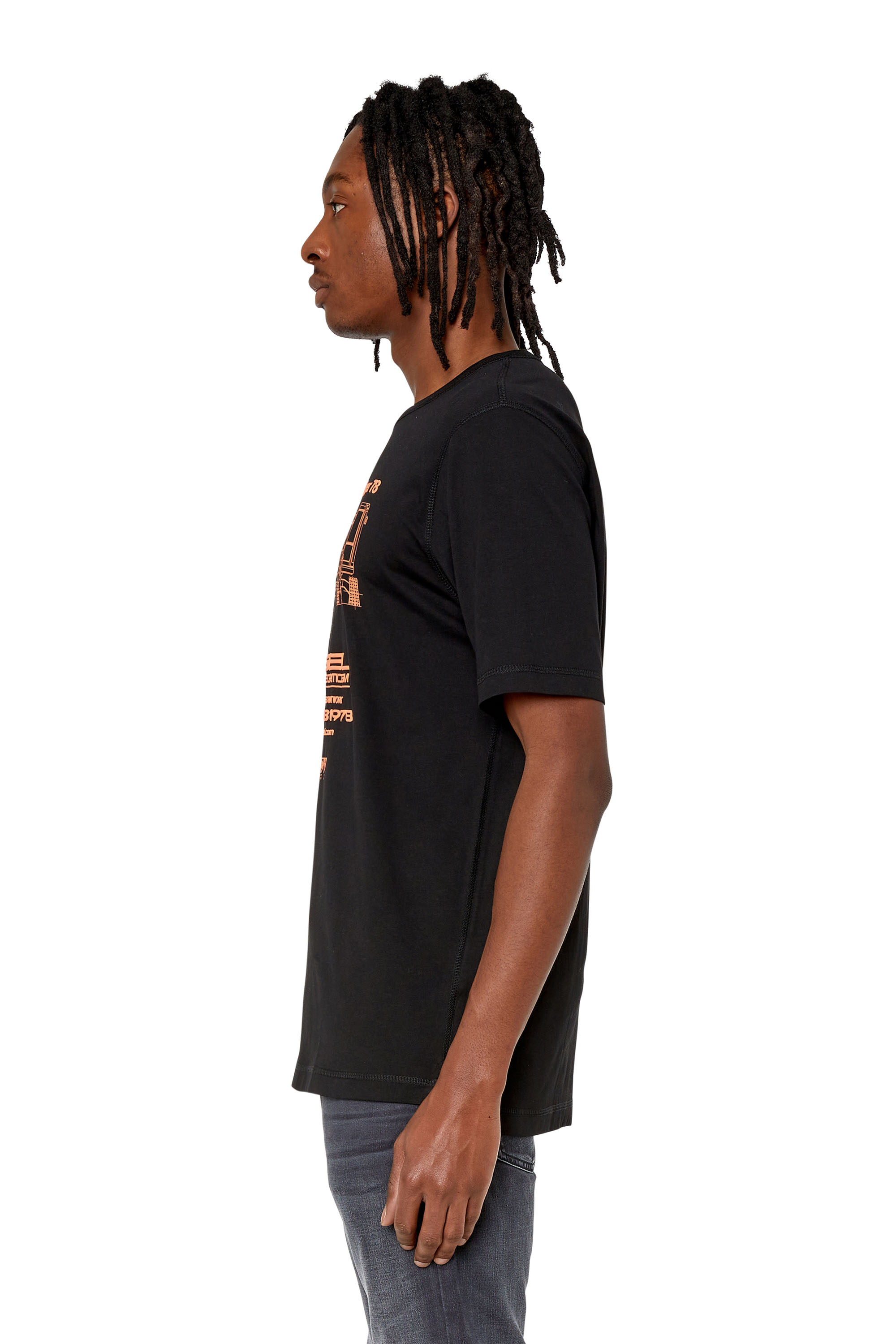 Diesel - T-JUST-SLITS-G1, ブラック - Image 4