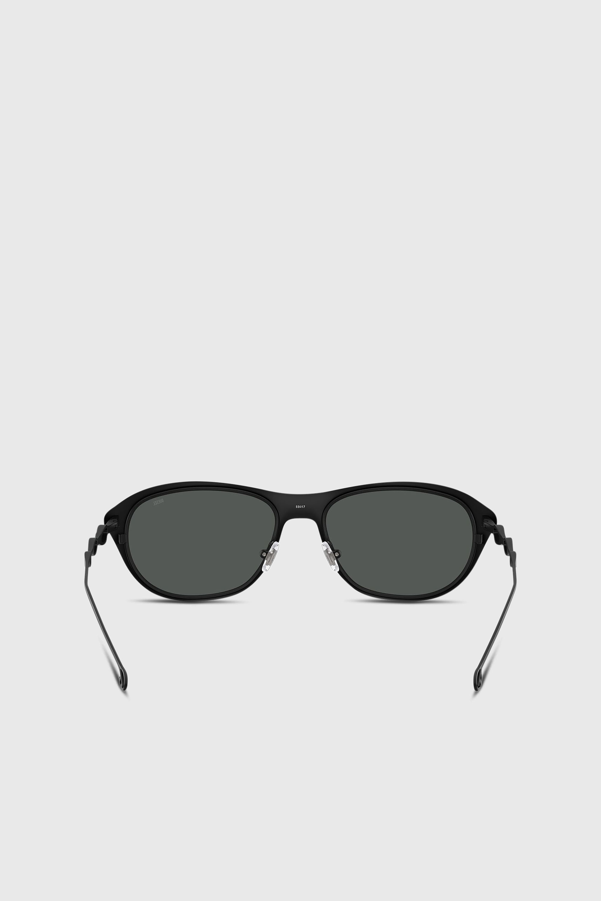 Diesel - 0DL1011, Unisex's Rectangle sunglasses in ブラック/グリーン - 3