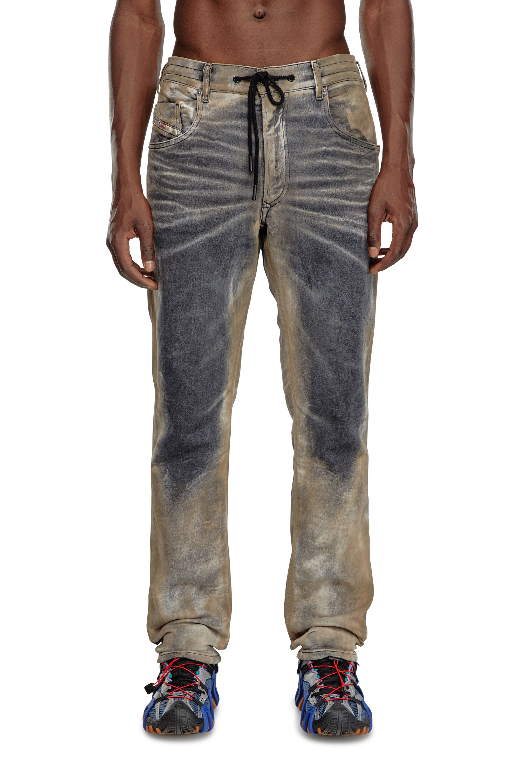 Regular 2030 D-Krooley Joggjeans® 068NP, ブラック/ダークグレー Diesel - Male's Regular 2030 D-Krooley Joggjeans® 068NP, ブラック/ダークグレー - 3