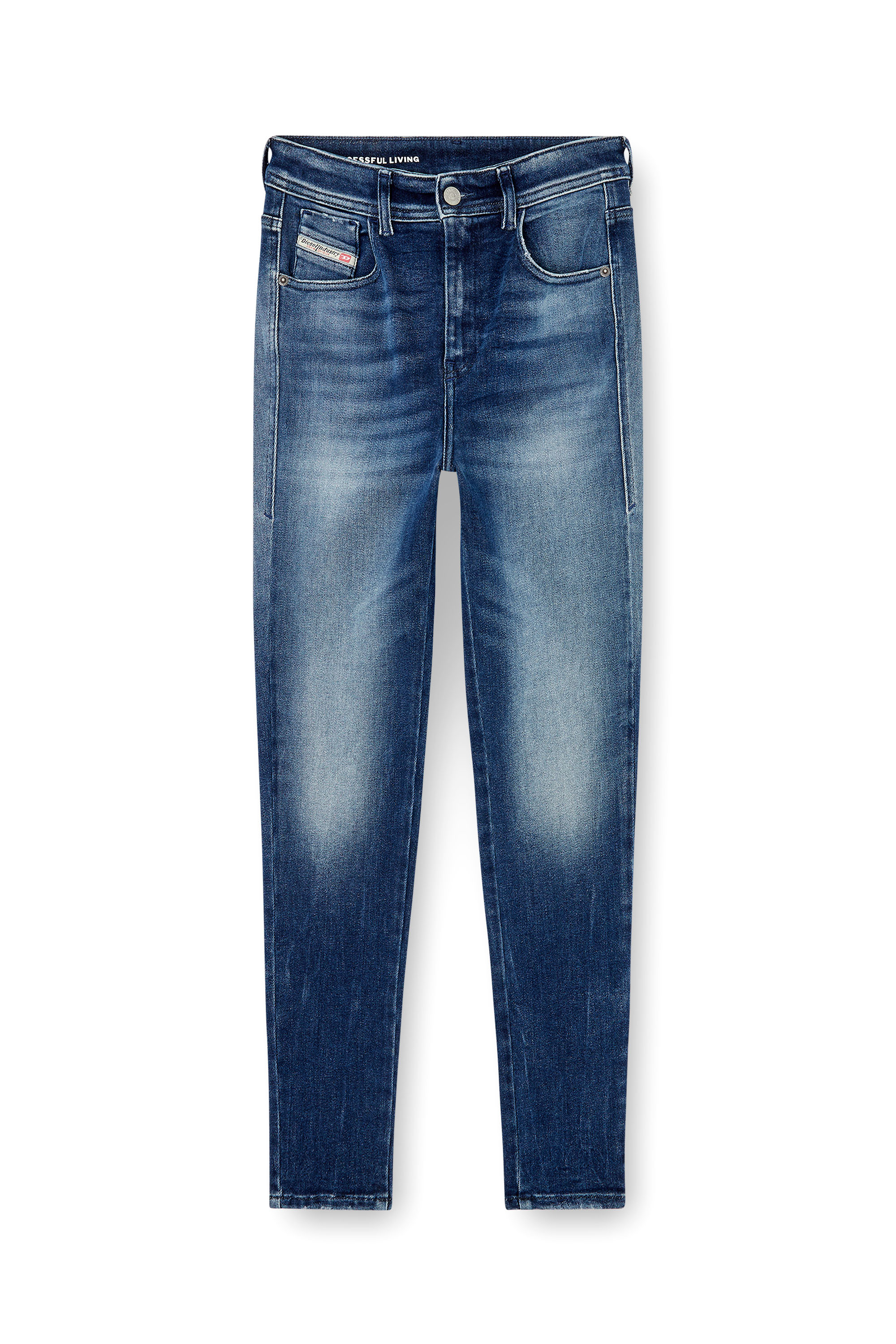 Diesel - Female's Skinny Jeans 1984 Slandy-High 09N13, ミディアムブルー - 3