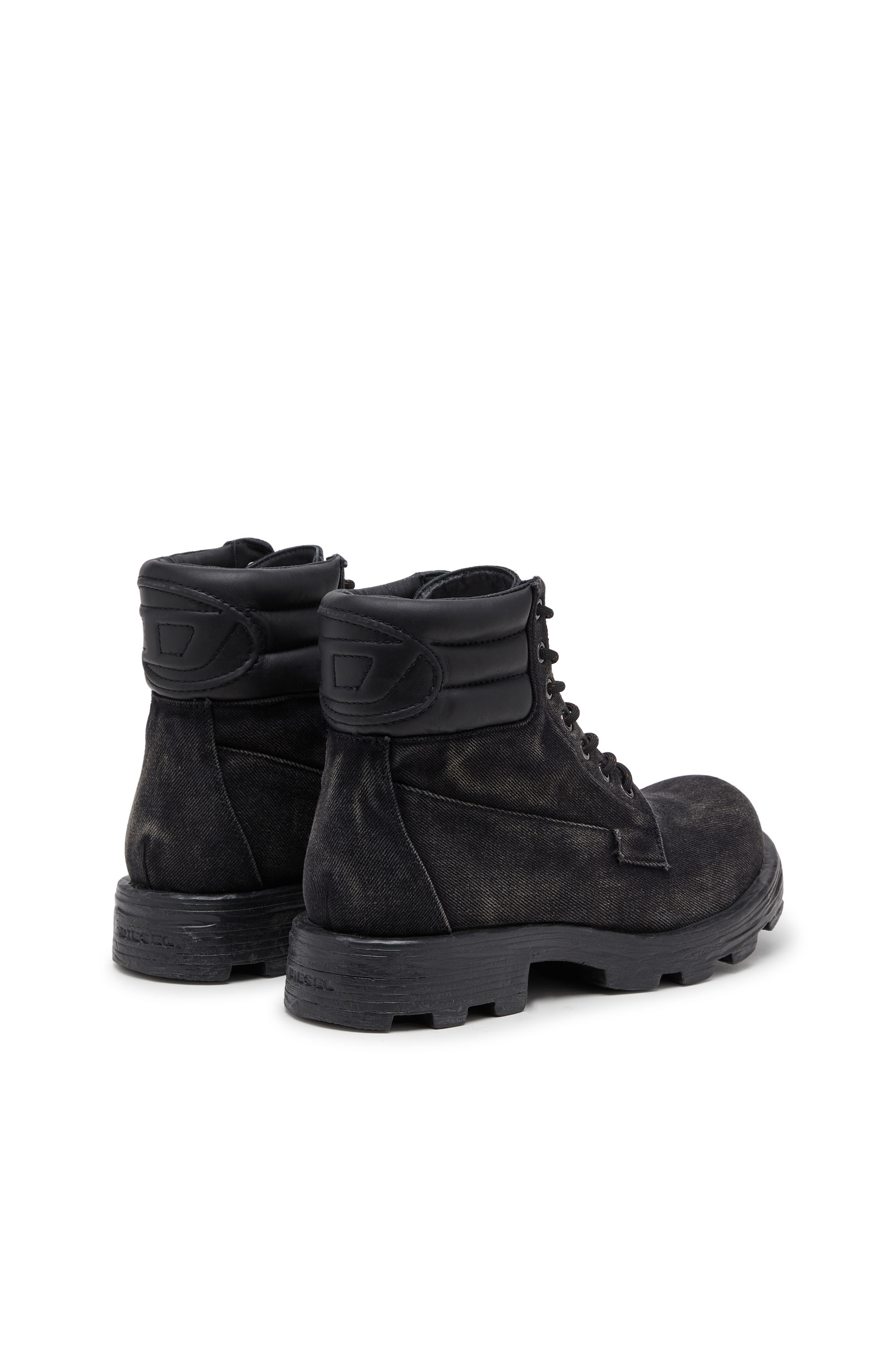 Diesel - D-HAMMER LACE UP, Male's レースアップブーツ in ブラック - 3