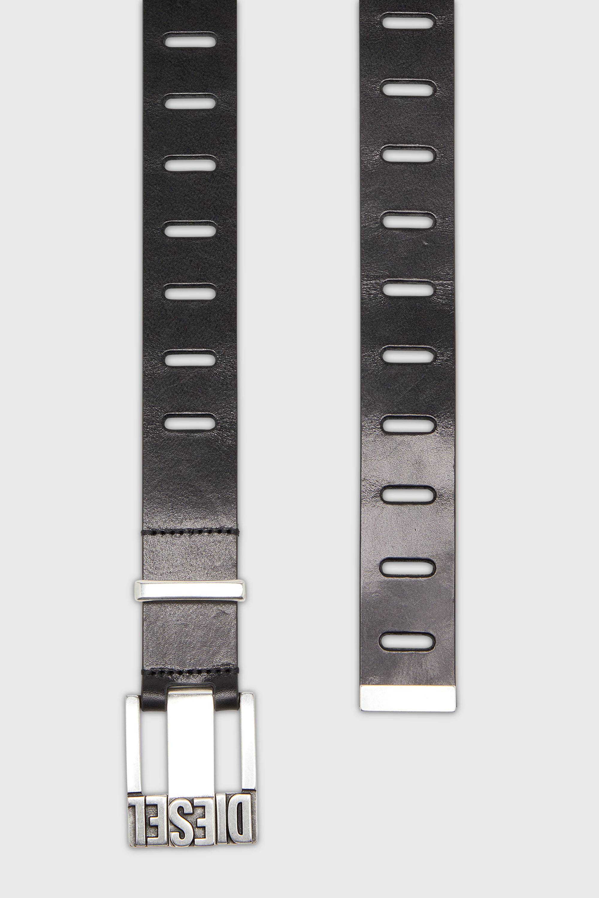 Diesel - B-SHIFT METAL LOOP, Male's レザーベルト in ブラック - 2