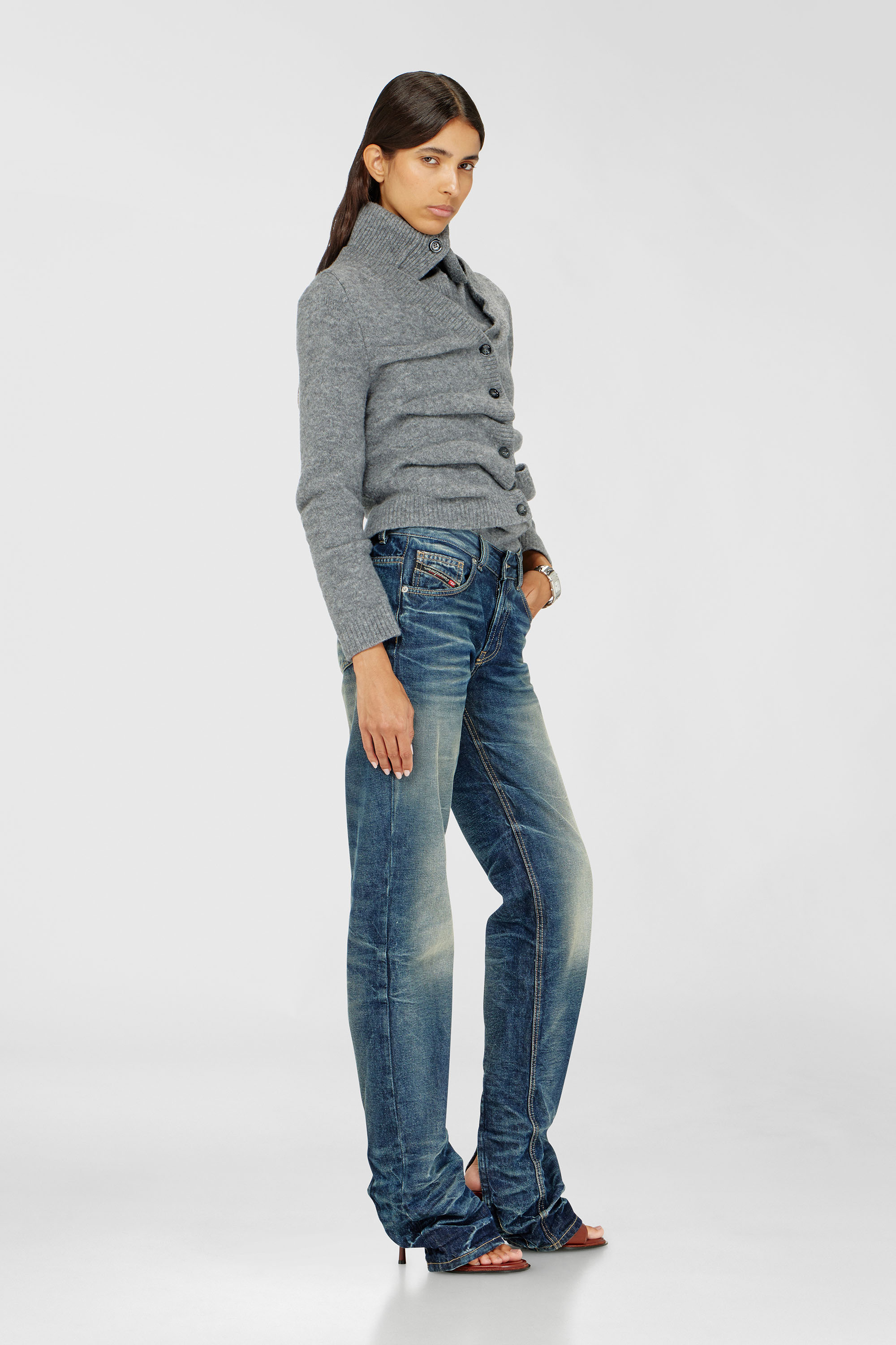 Diesel - Female's Regular Jeans D-Heel 0DBFC, ミディアムブルー - 2