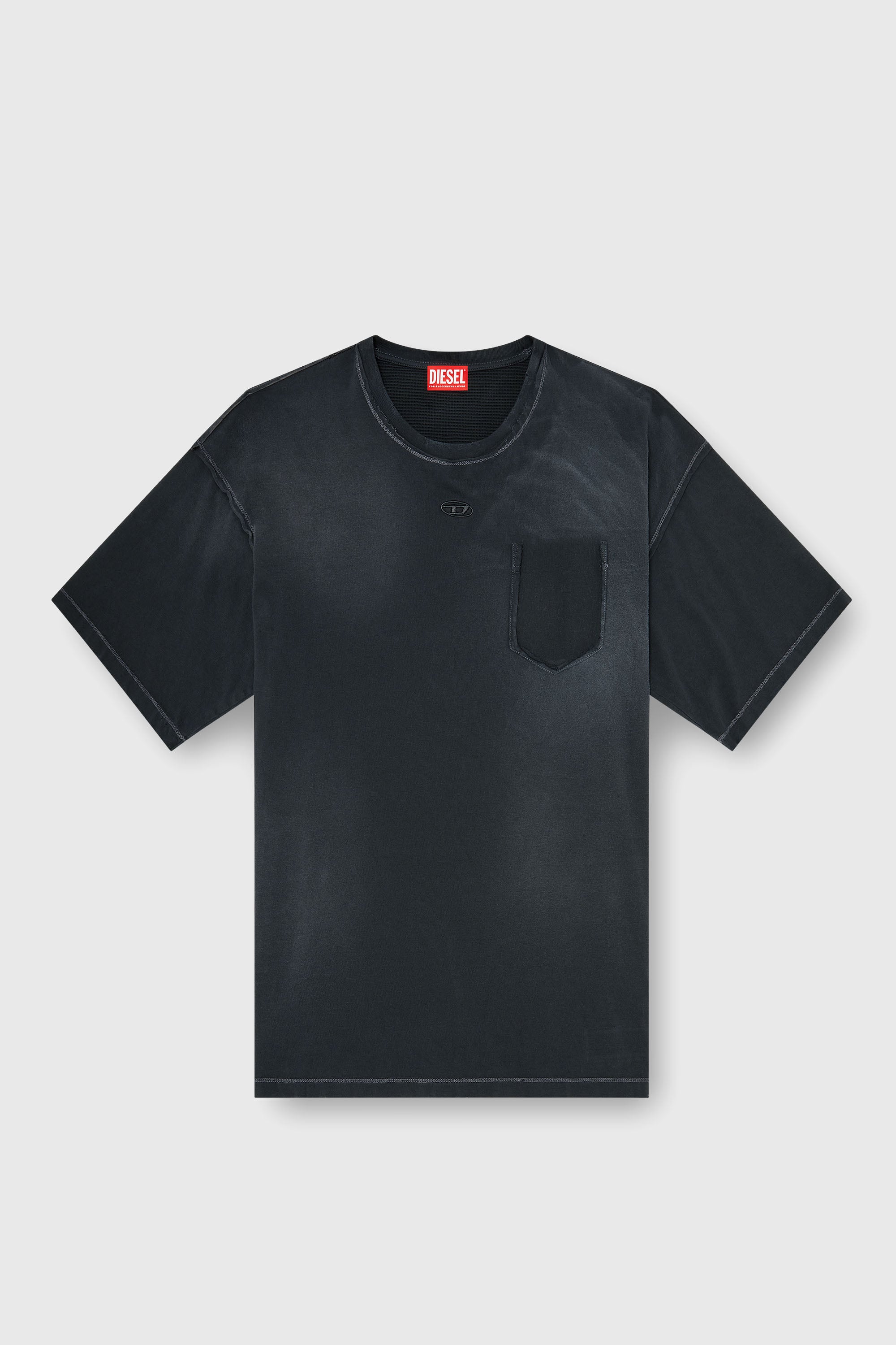 Diesel - T-POCK, Male's Tシャツ in ブラック - 2