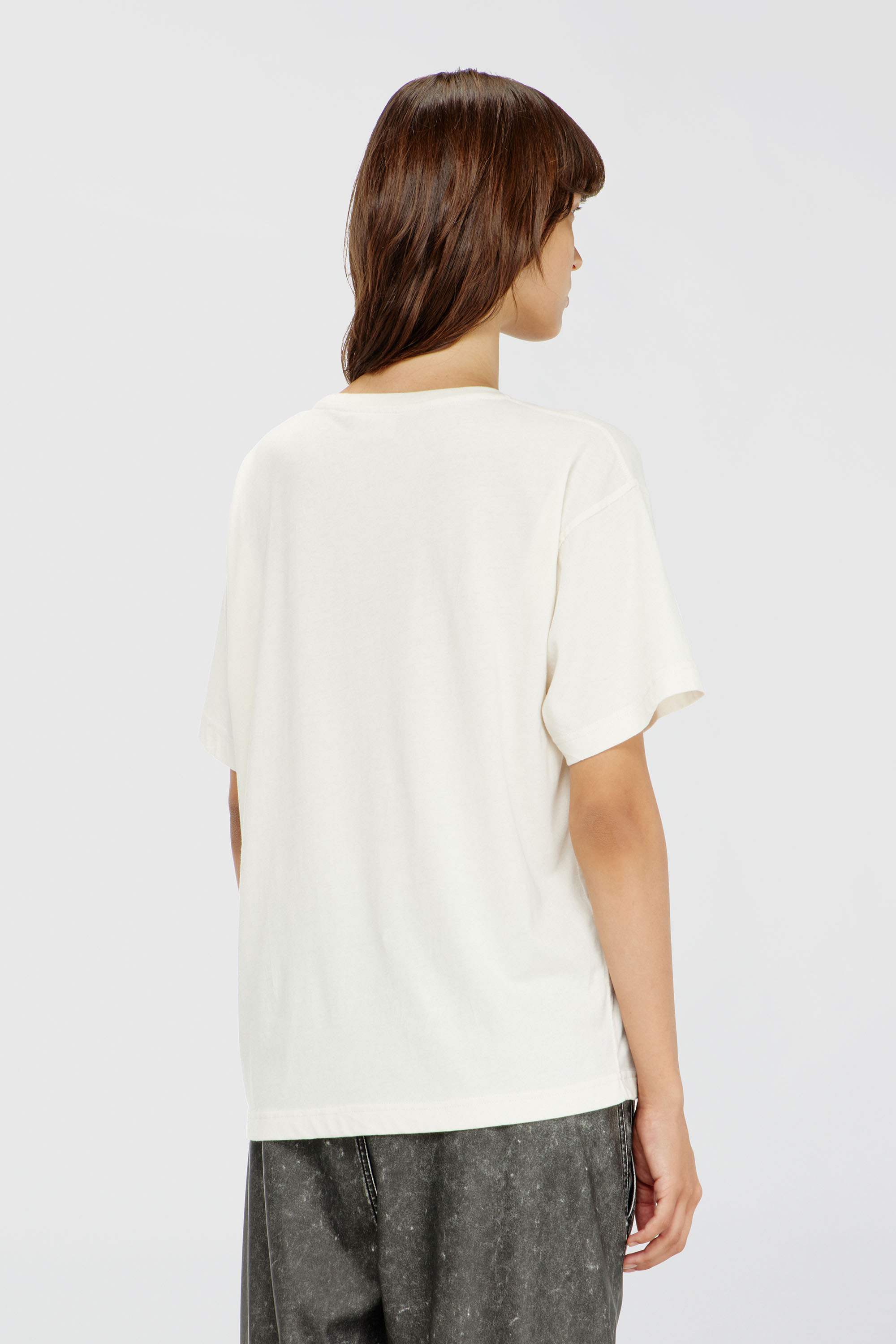 Diesel - T-NORMY-AA4, Female's Tシャツ in ホワイト/ピンク - 4