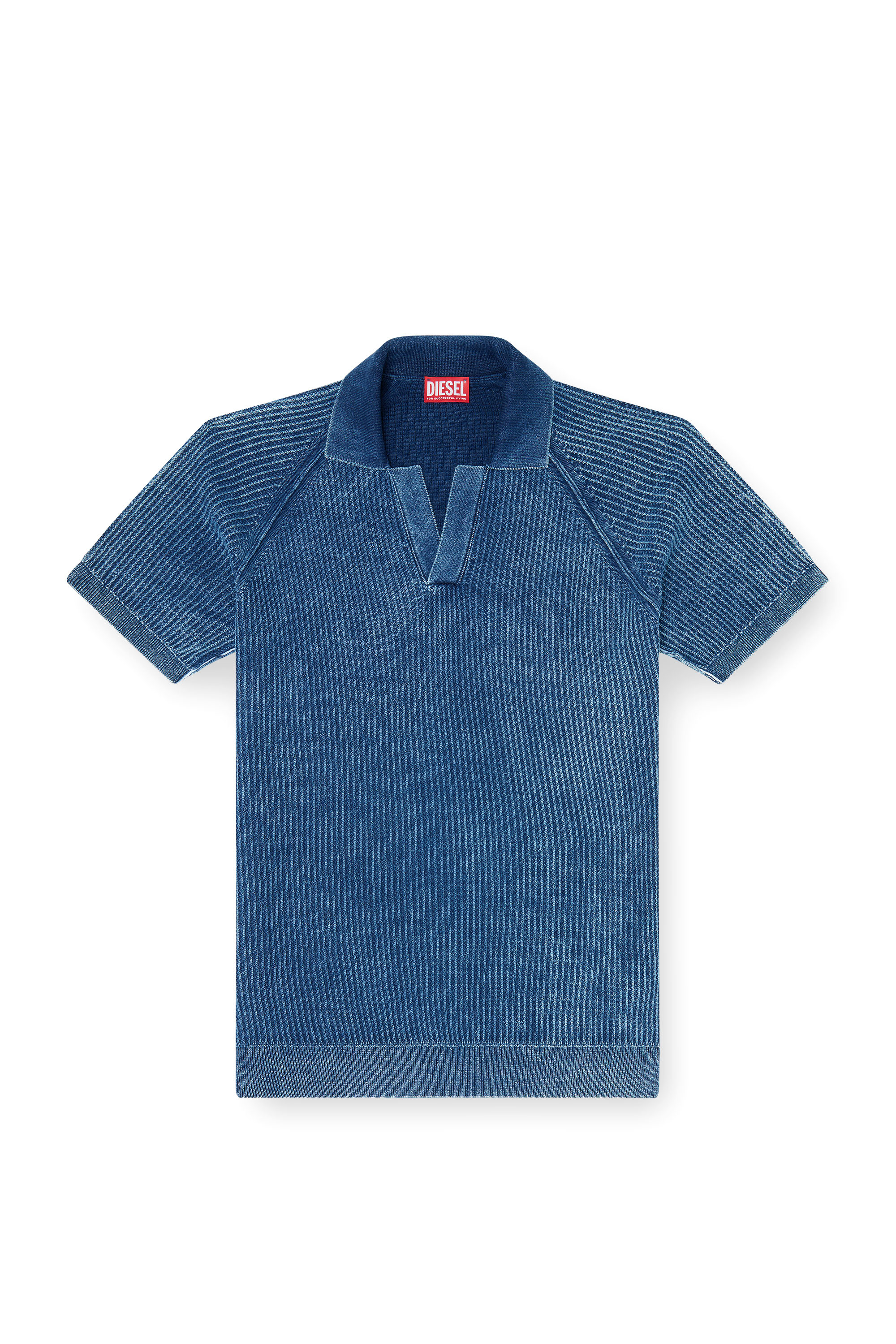 Diesel - K-SCILLI, Male's ポロニット in ミディアムブルー - 3