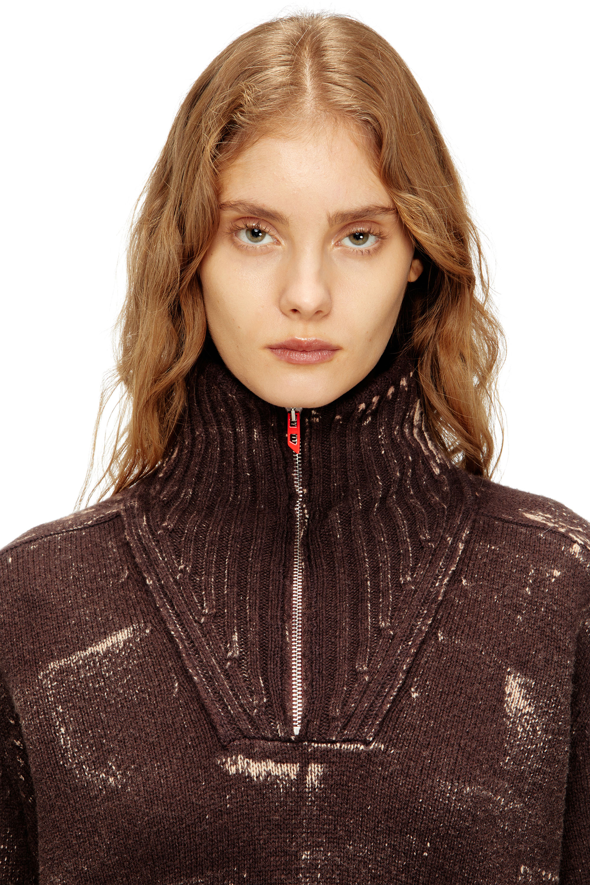 Diesel - M-MARCELLETTE, Female's プルオーバーニット in ブラウン - 4